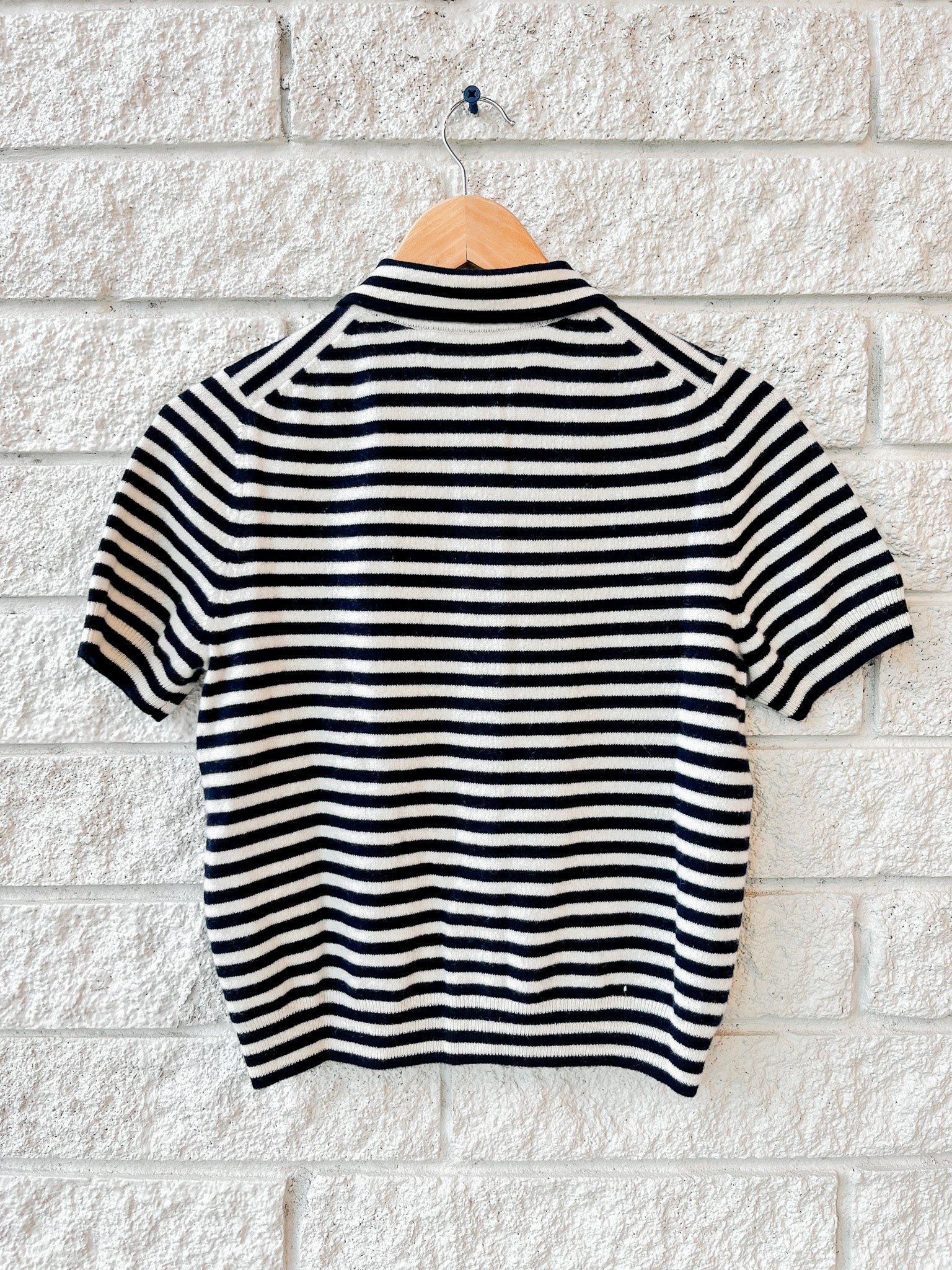 Leslie Stripe Cashmere Cardigan