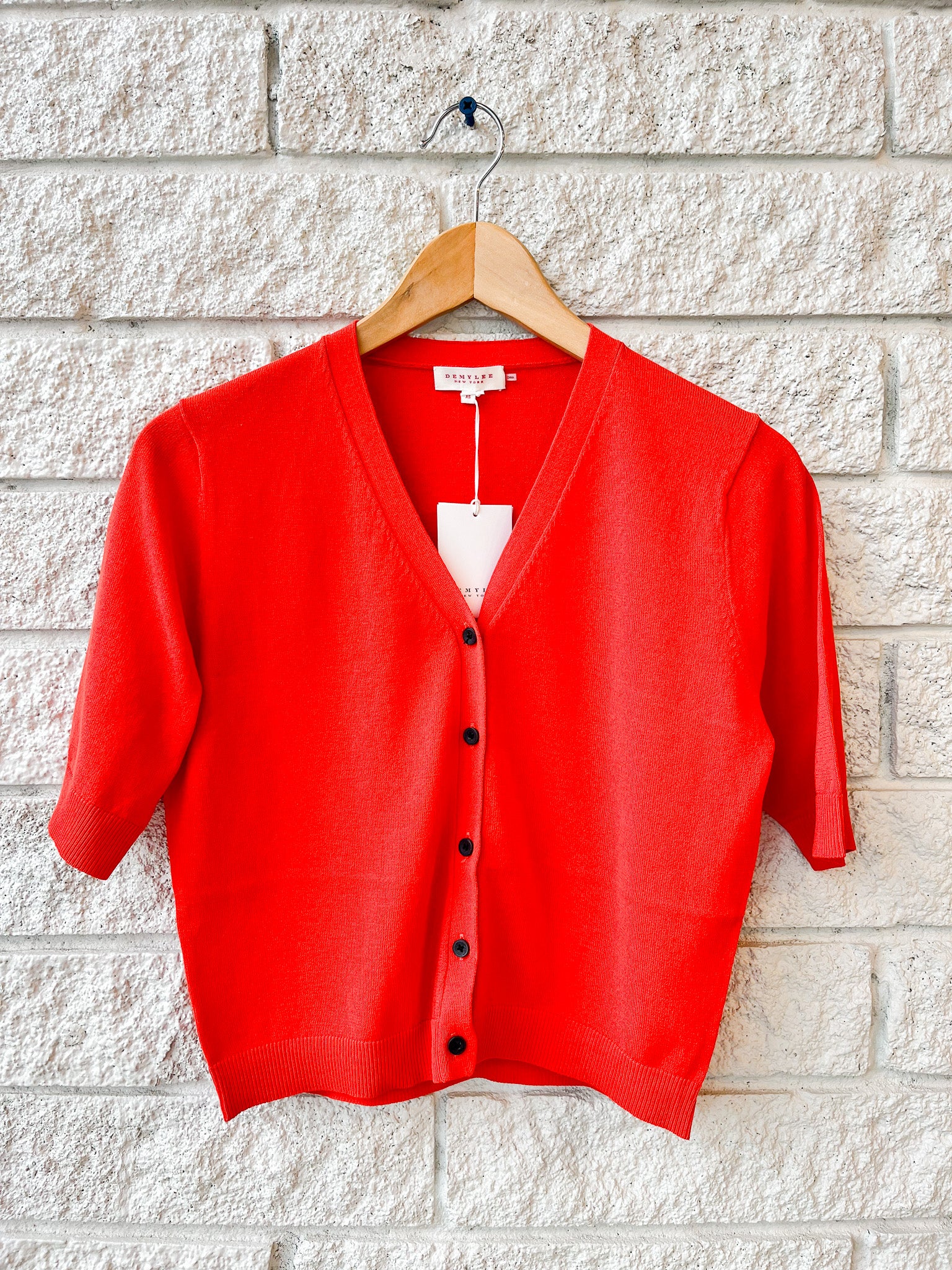 Tate Fine Cotton Stretch Cardigan