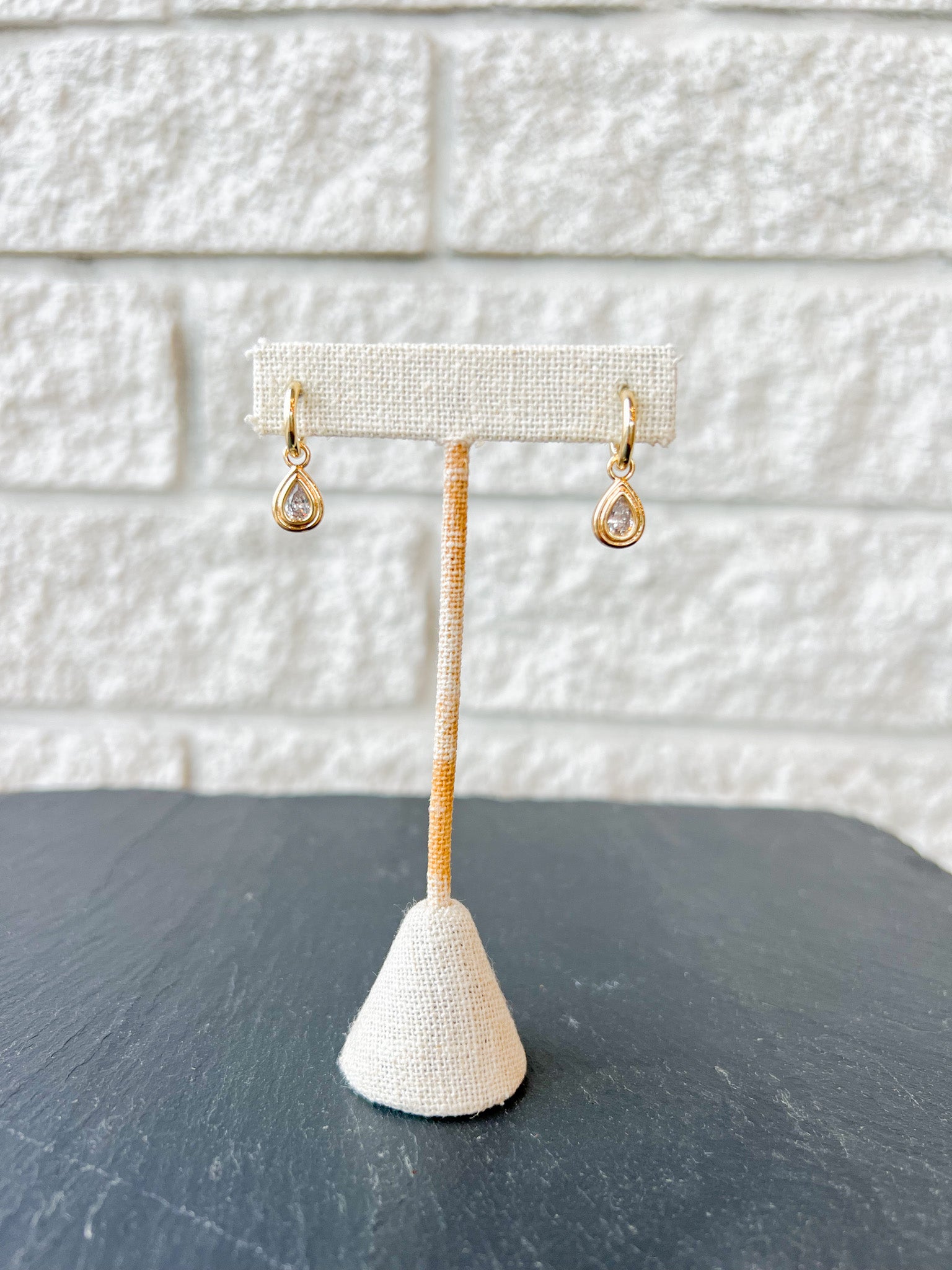 Starlet Teardrop Hoop Earrings