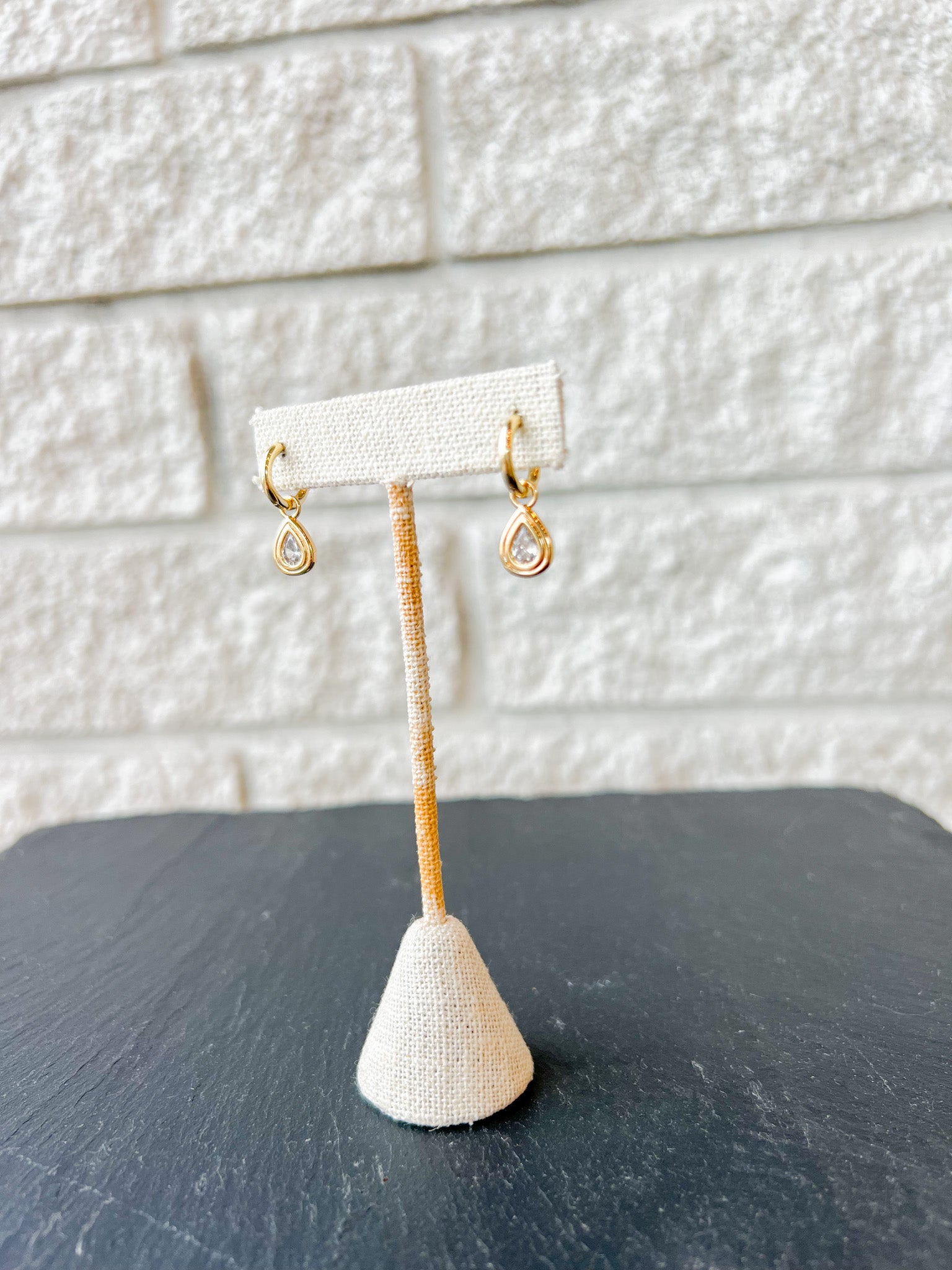 Starlet Teardrop Hoop Earrings