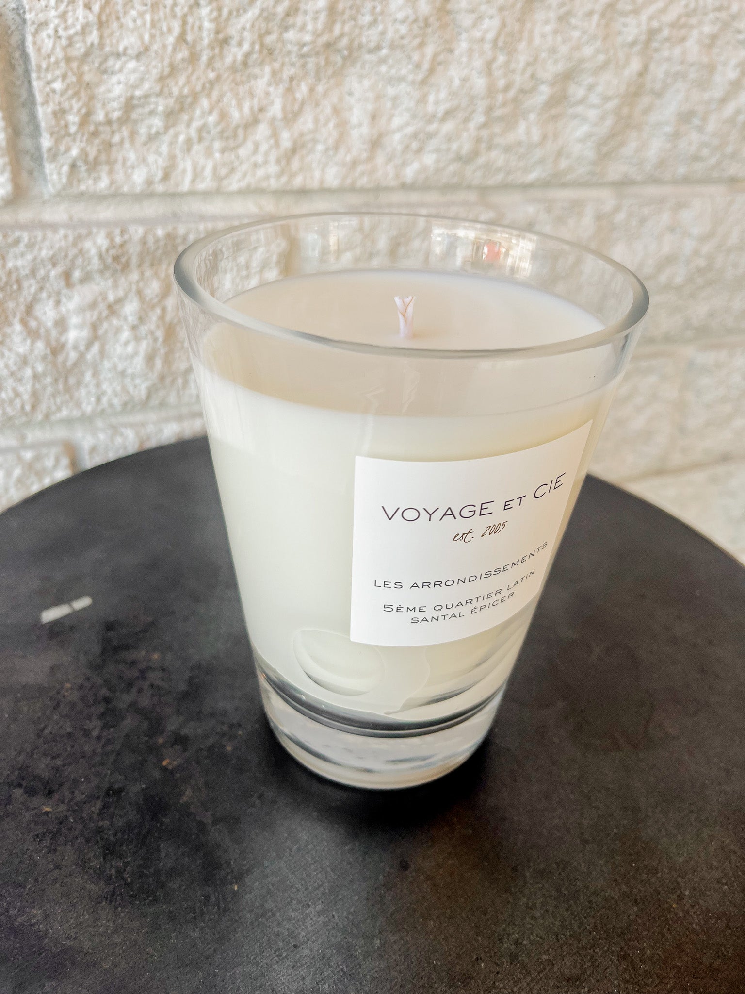 6" French Cut Vase Candle