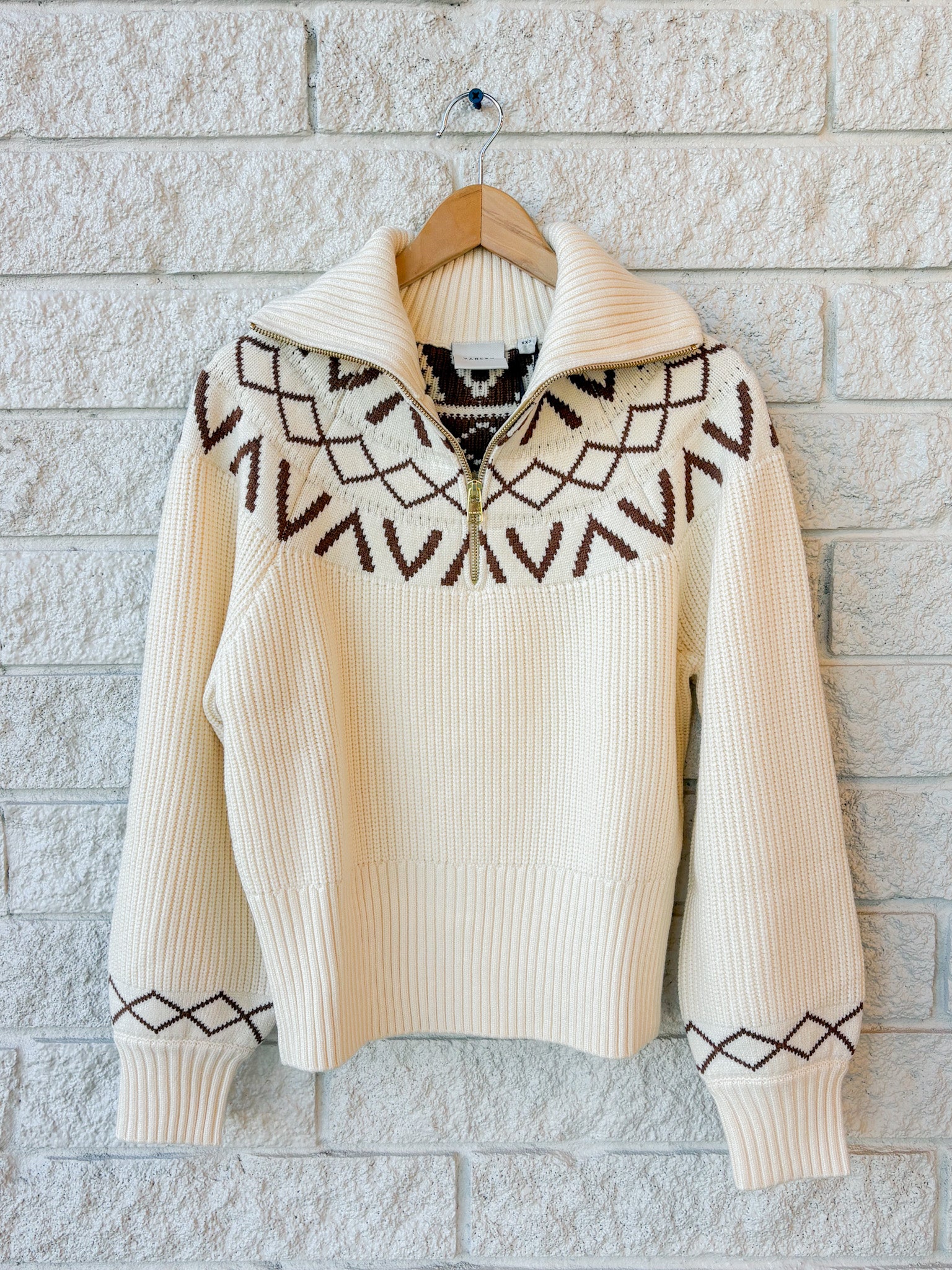 Sigrid Fairisle Half Zip Knit