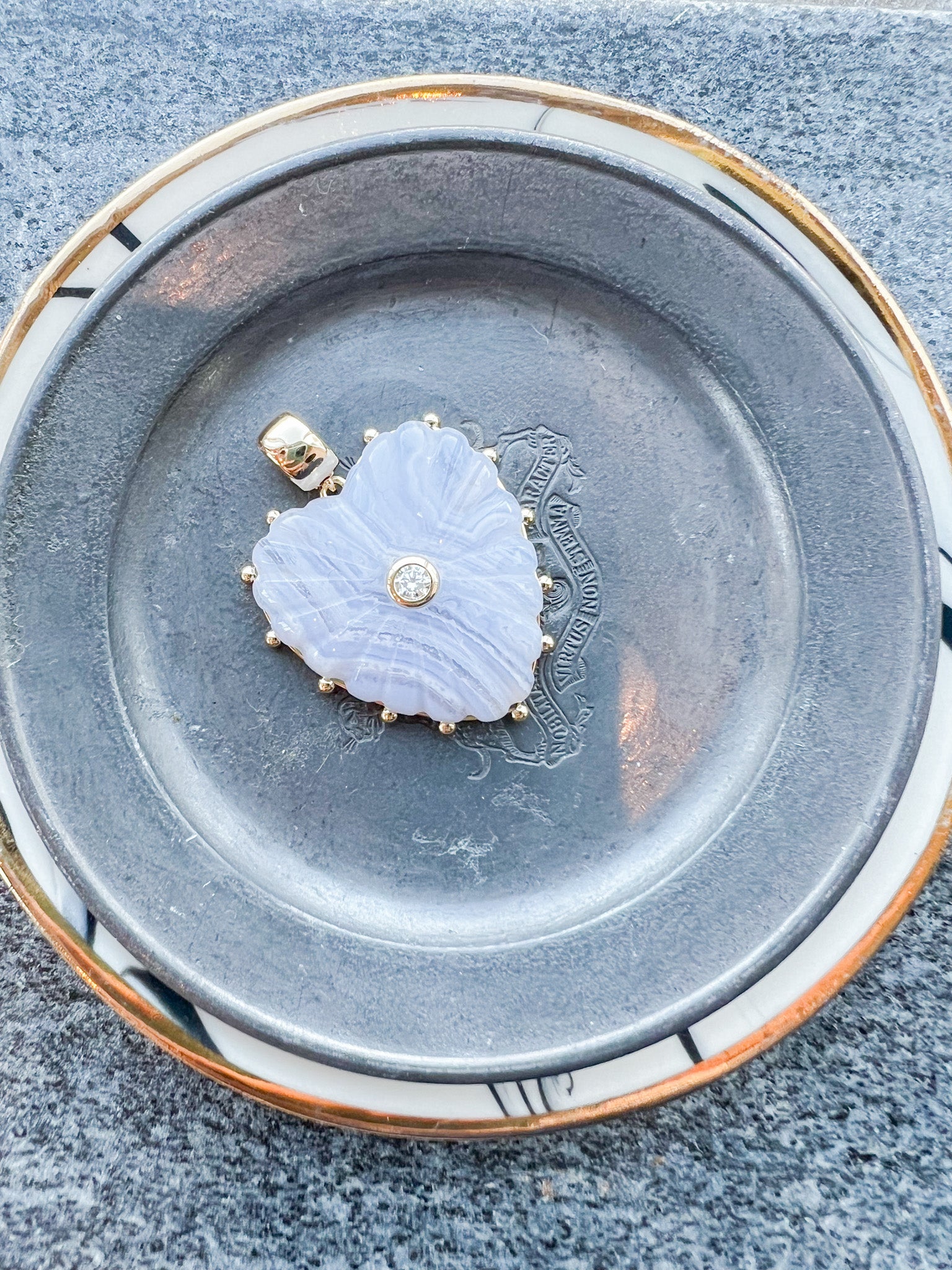 Malene Blue Lace Bail Charm