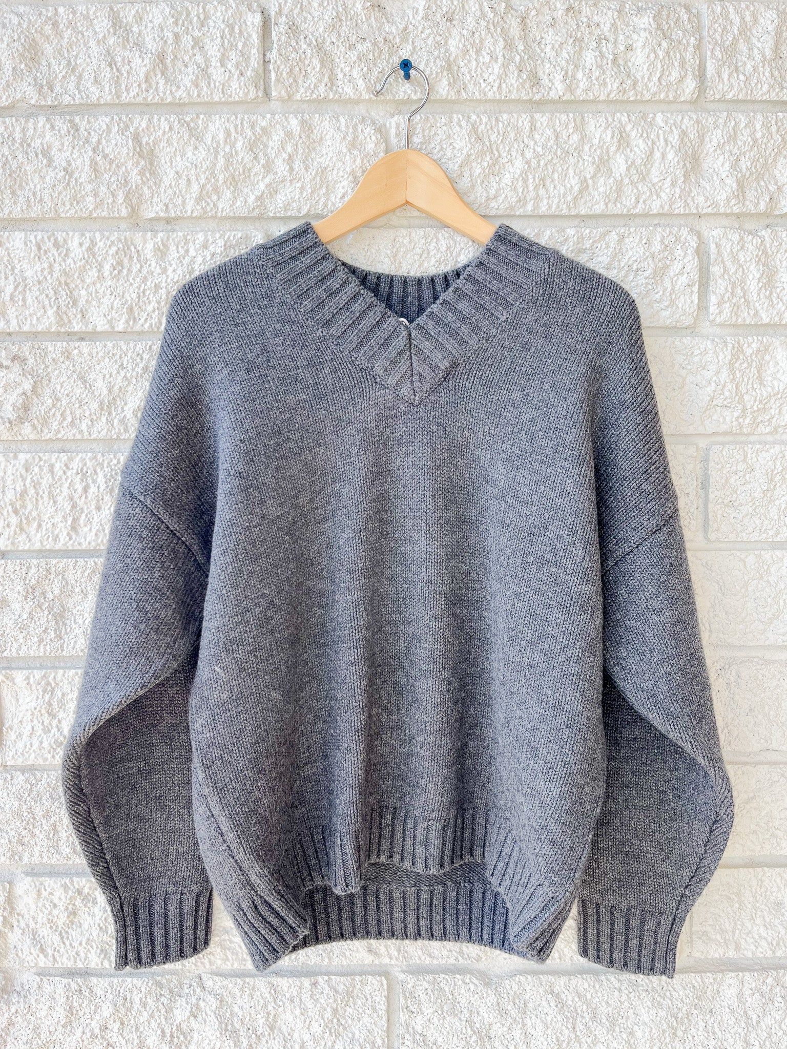 Chunky V Neck Sweater