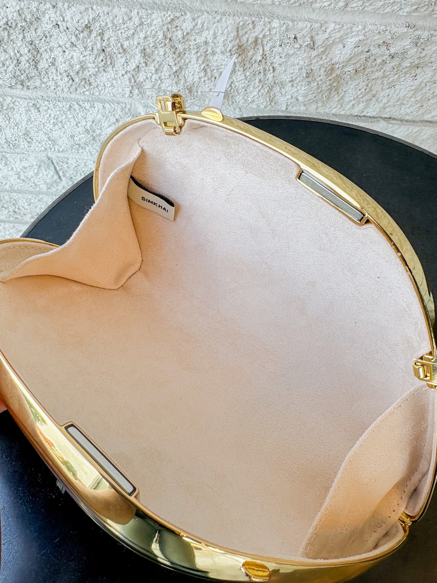 Bridget Metal Oyster Shell Clutch