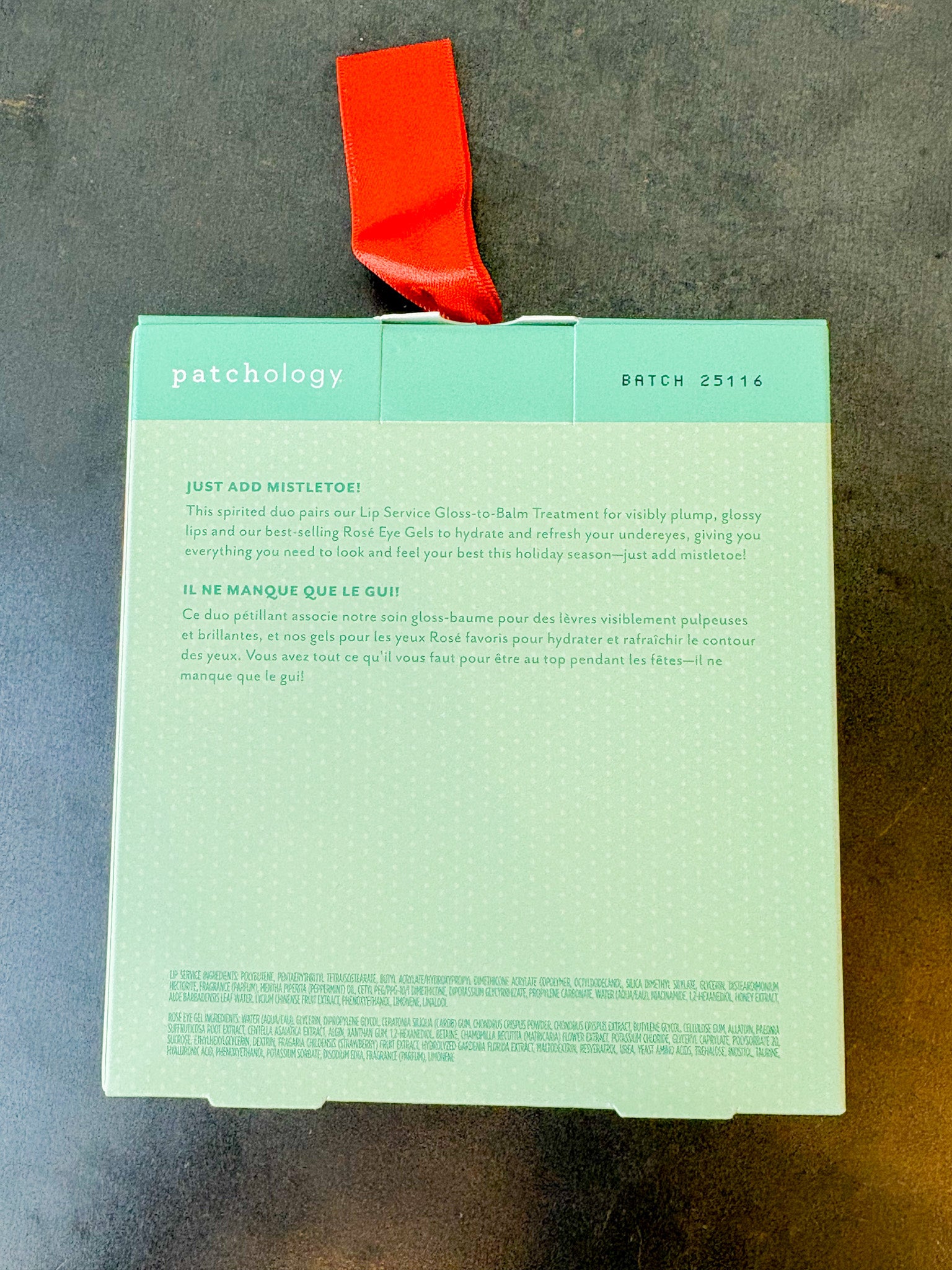 Holiday Under The Mistletoe Under Eye and Lip Gift Set