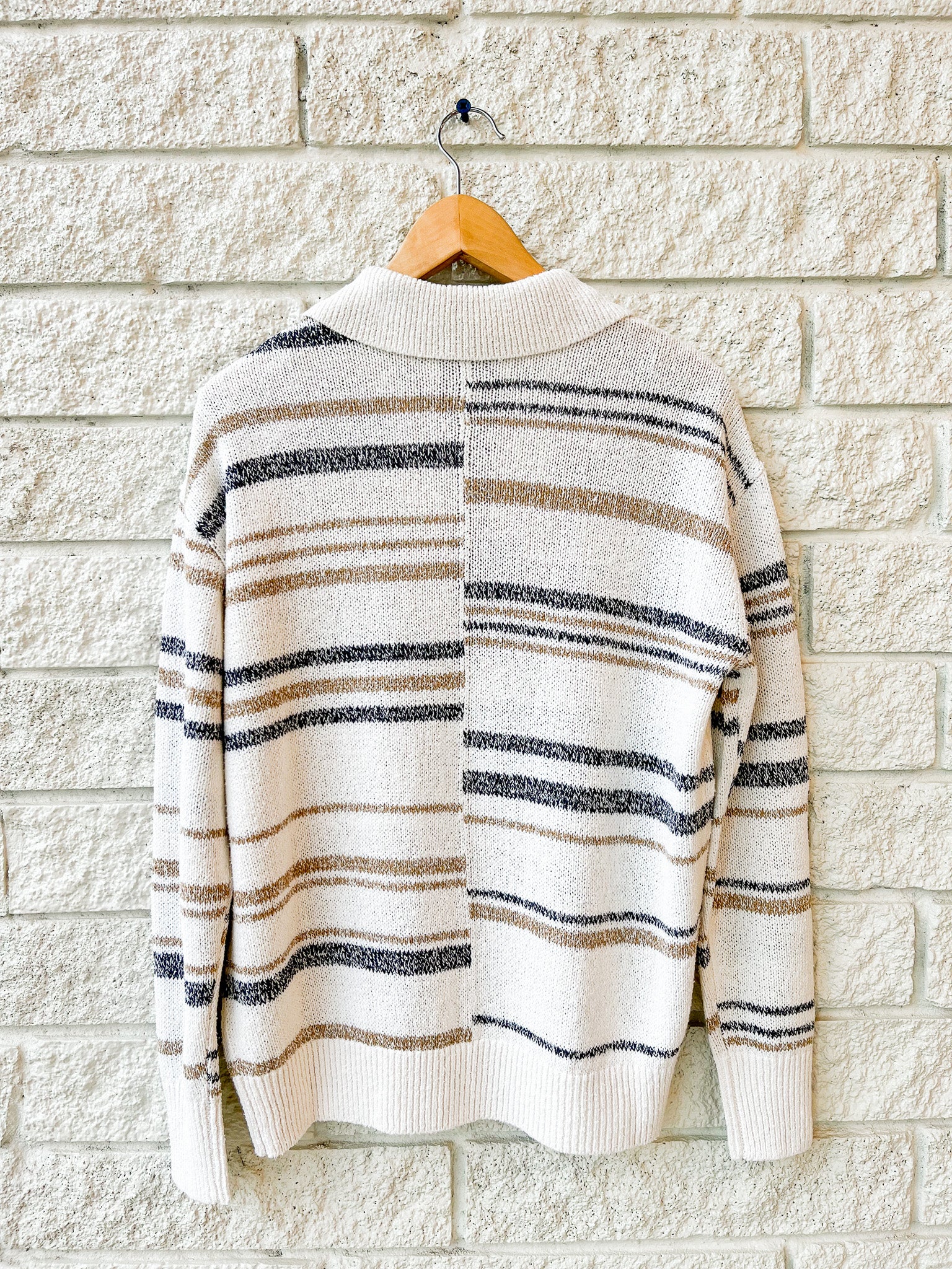 V Neck Long Sleeve Polo