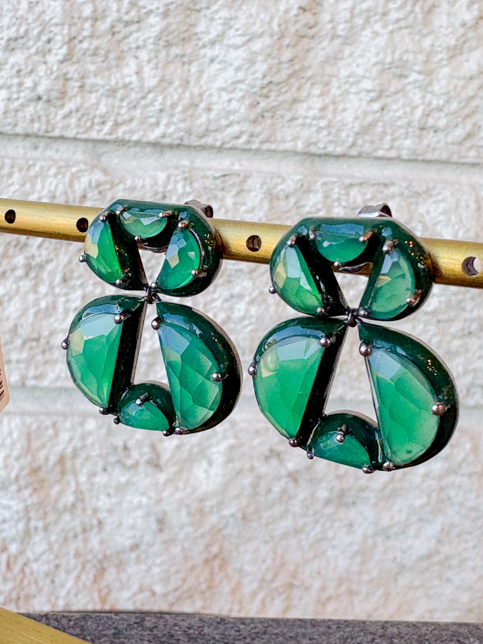 Infinity Enameled Earrings