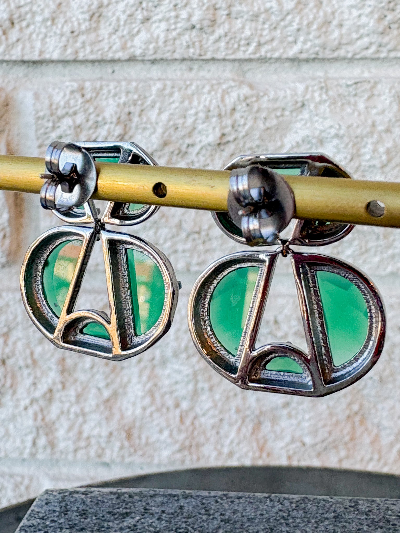 Infinity Enameled Earrings