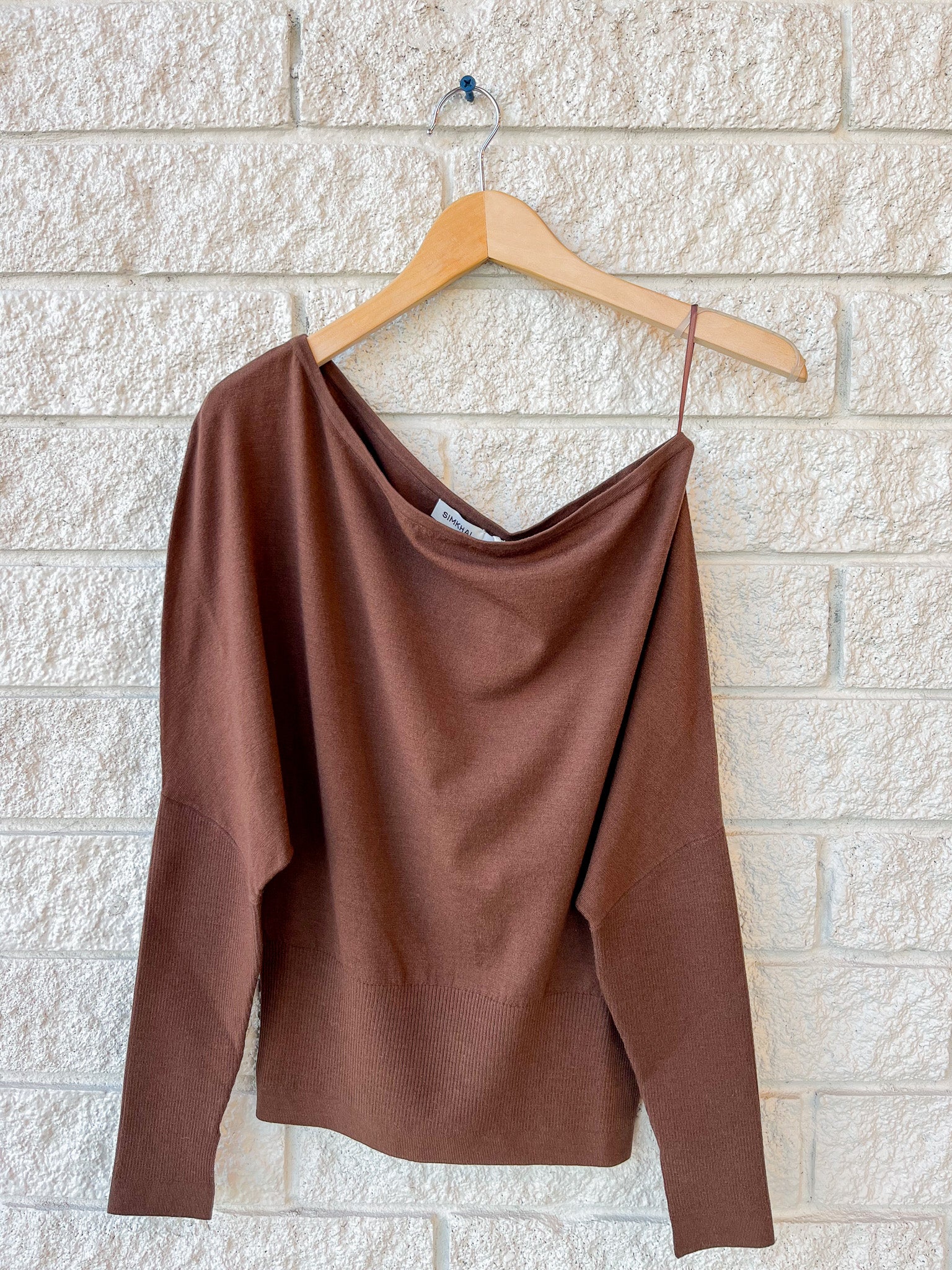 Lavina Draped Off Shoulder Sweater