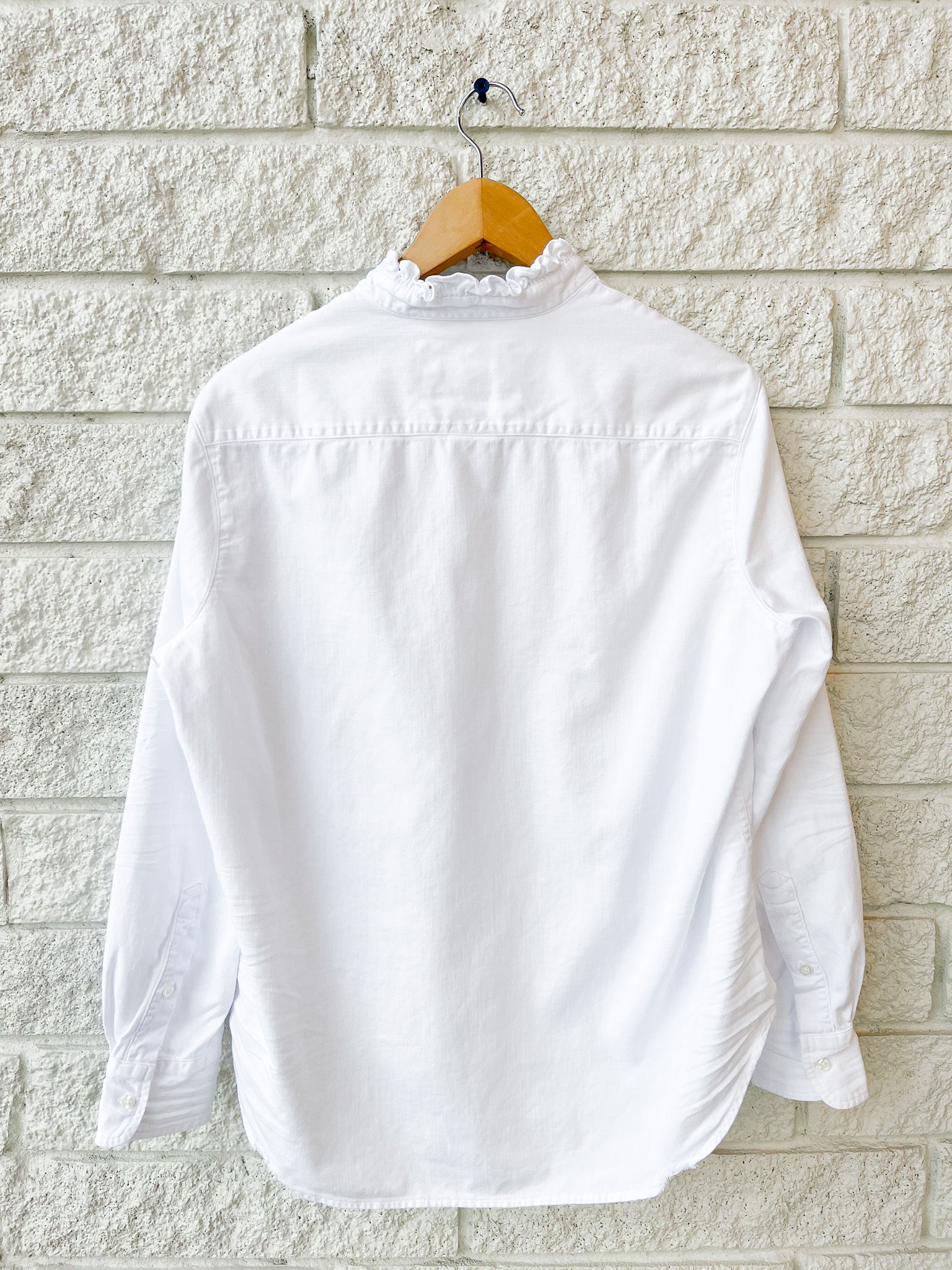 Eileen Ruffle Collar Button Up Shirt
