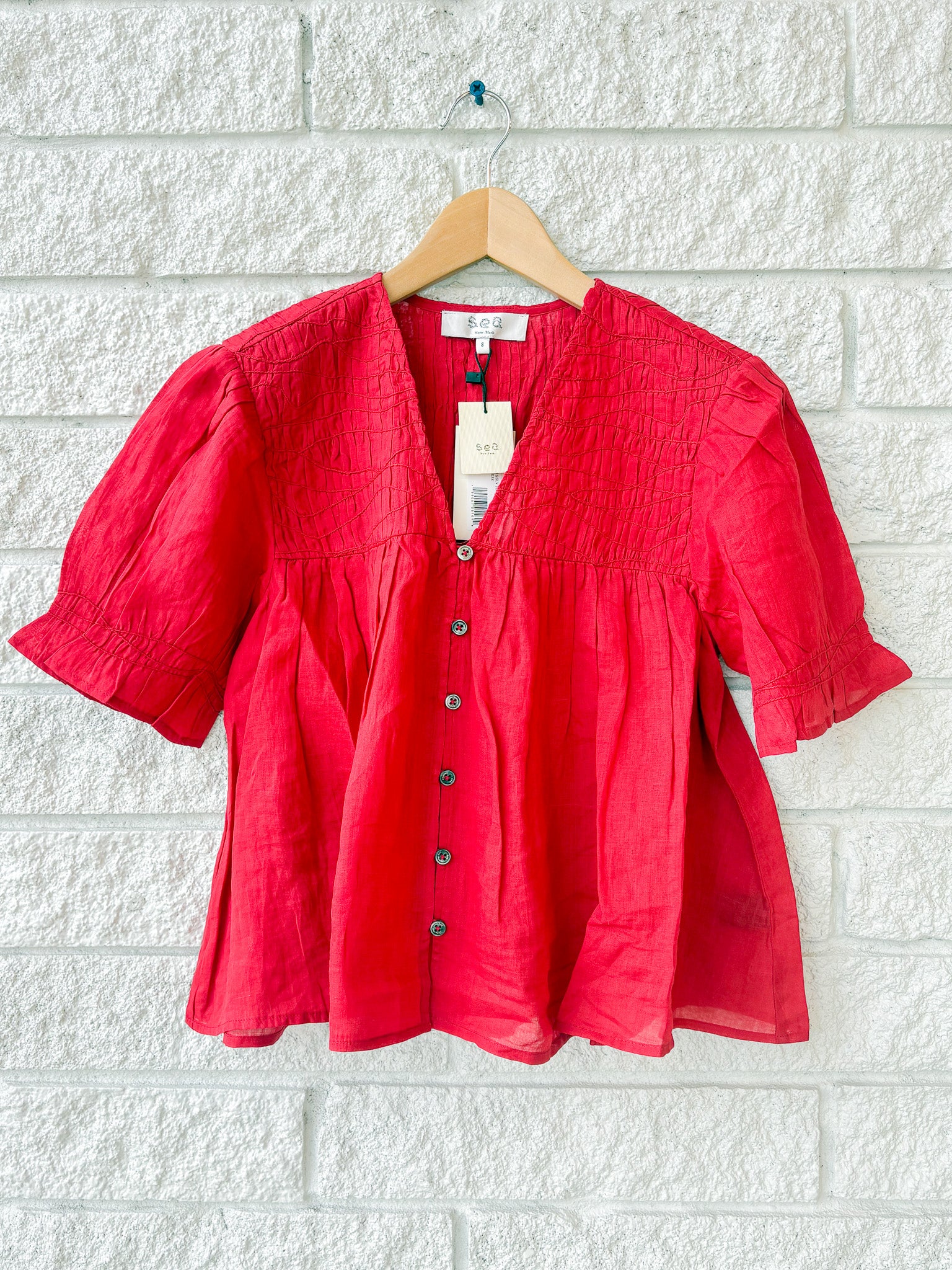 Imogen Solid S/SLV Top