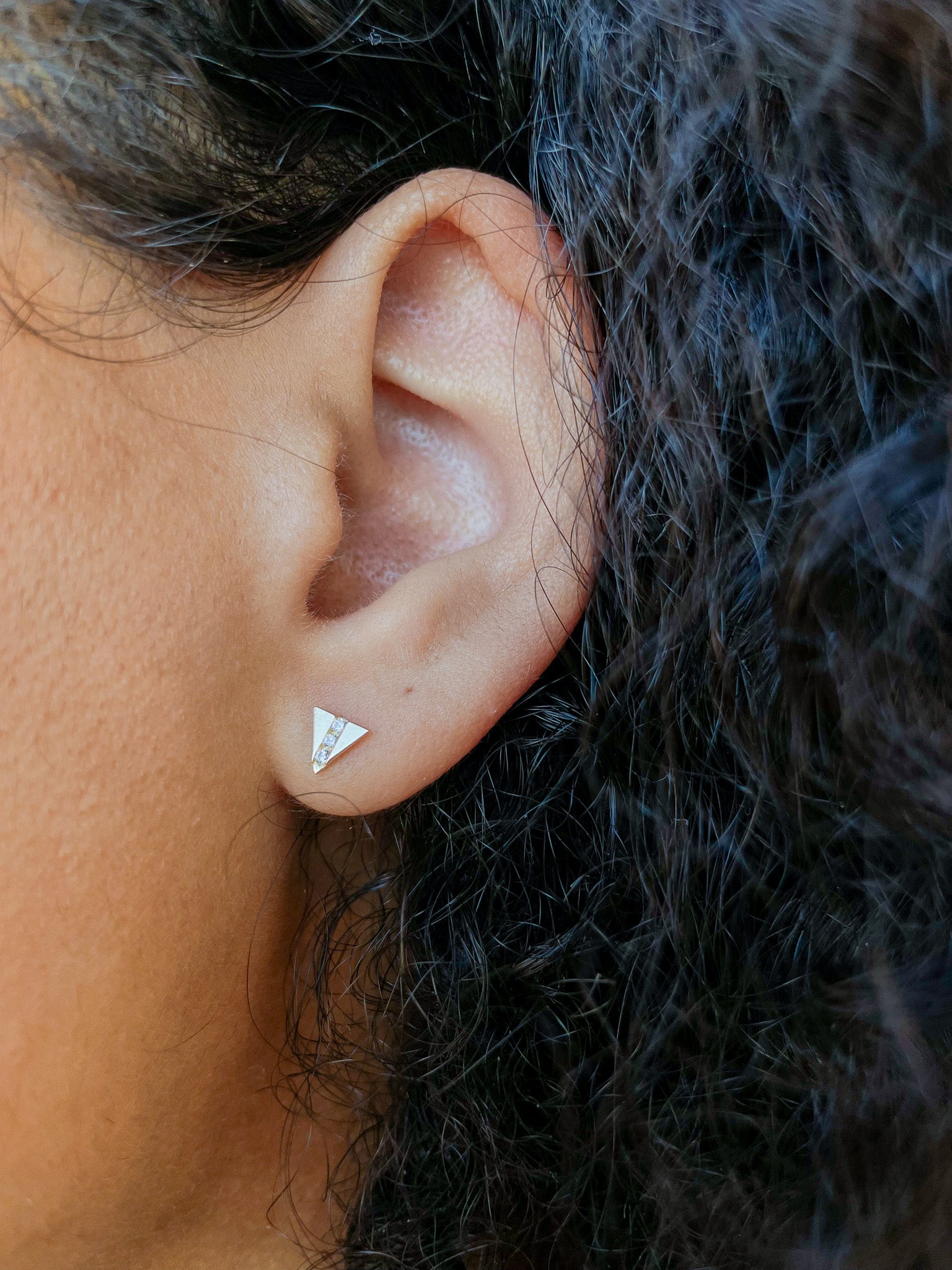 Triangle Crystal Studs