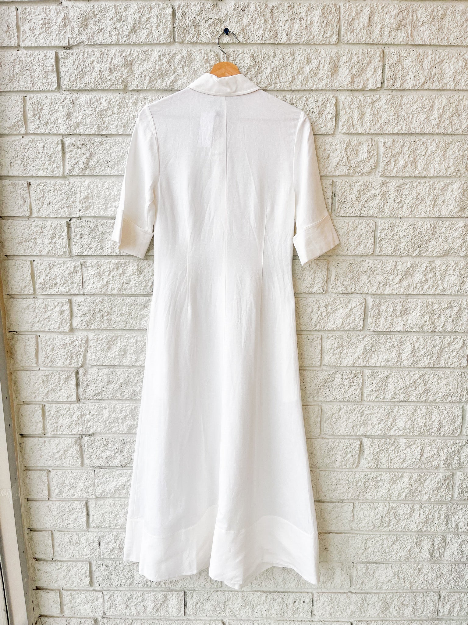 Claudine Short Sleeve Shirt Midi Dress