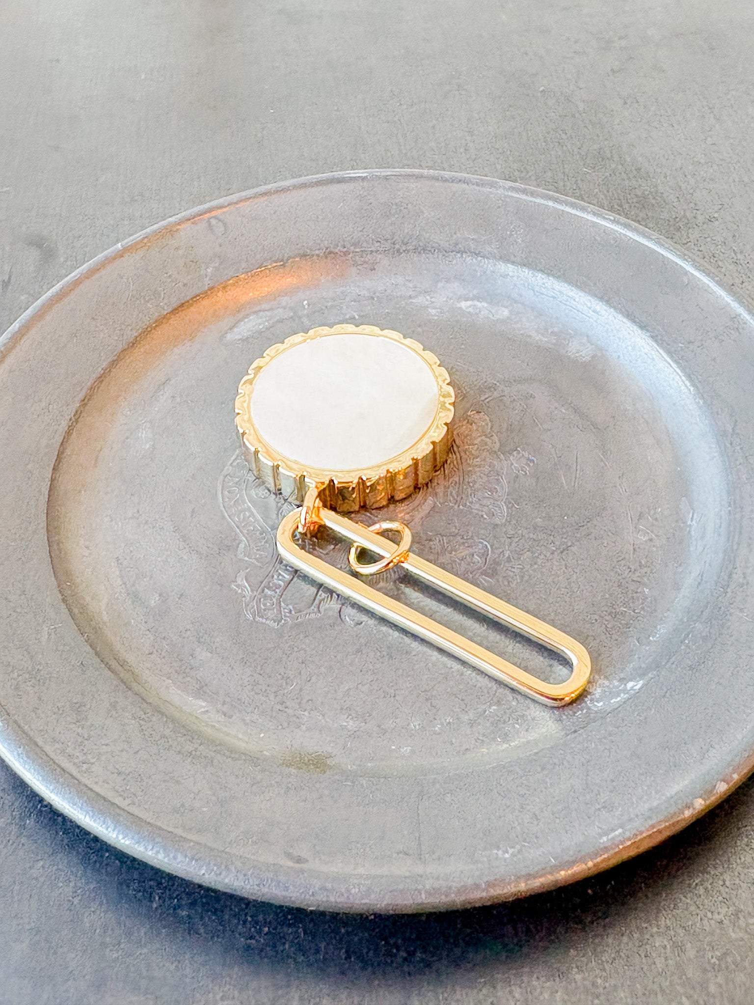 Odeon Mother Of Pearl Drop Charm