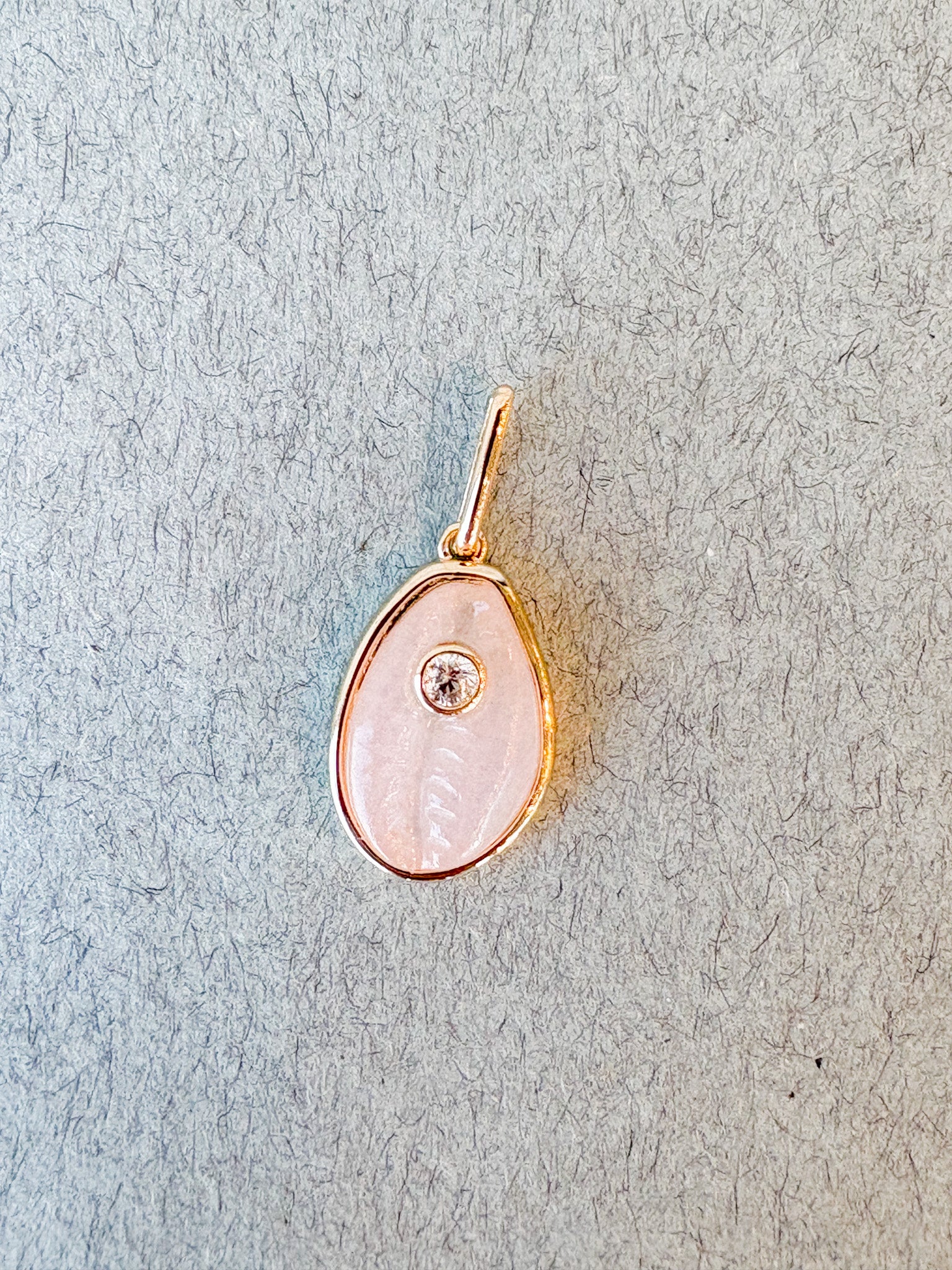 Cowrie Pink Jade Charm