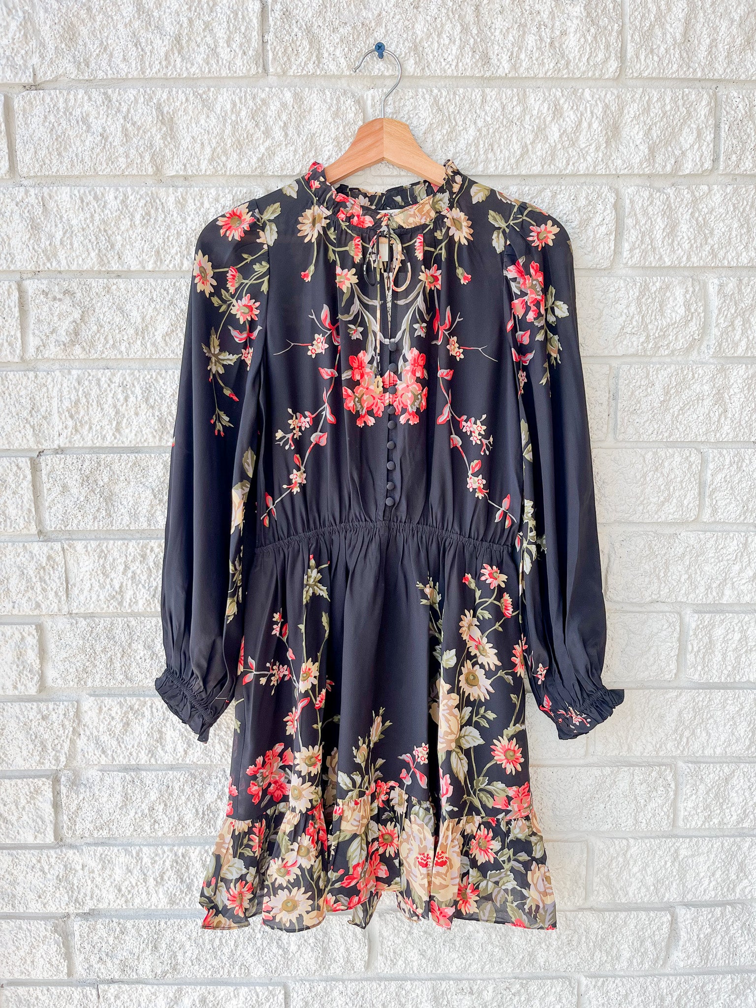 Jolie Print Sleeve Mini Dress
