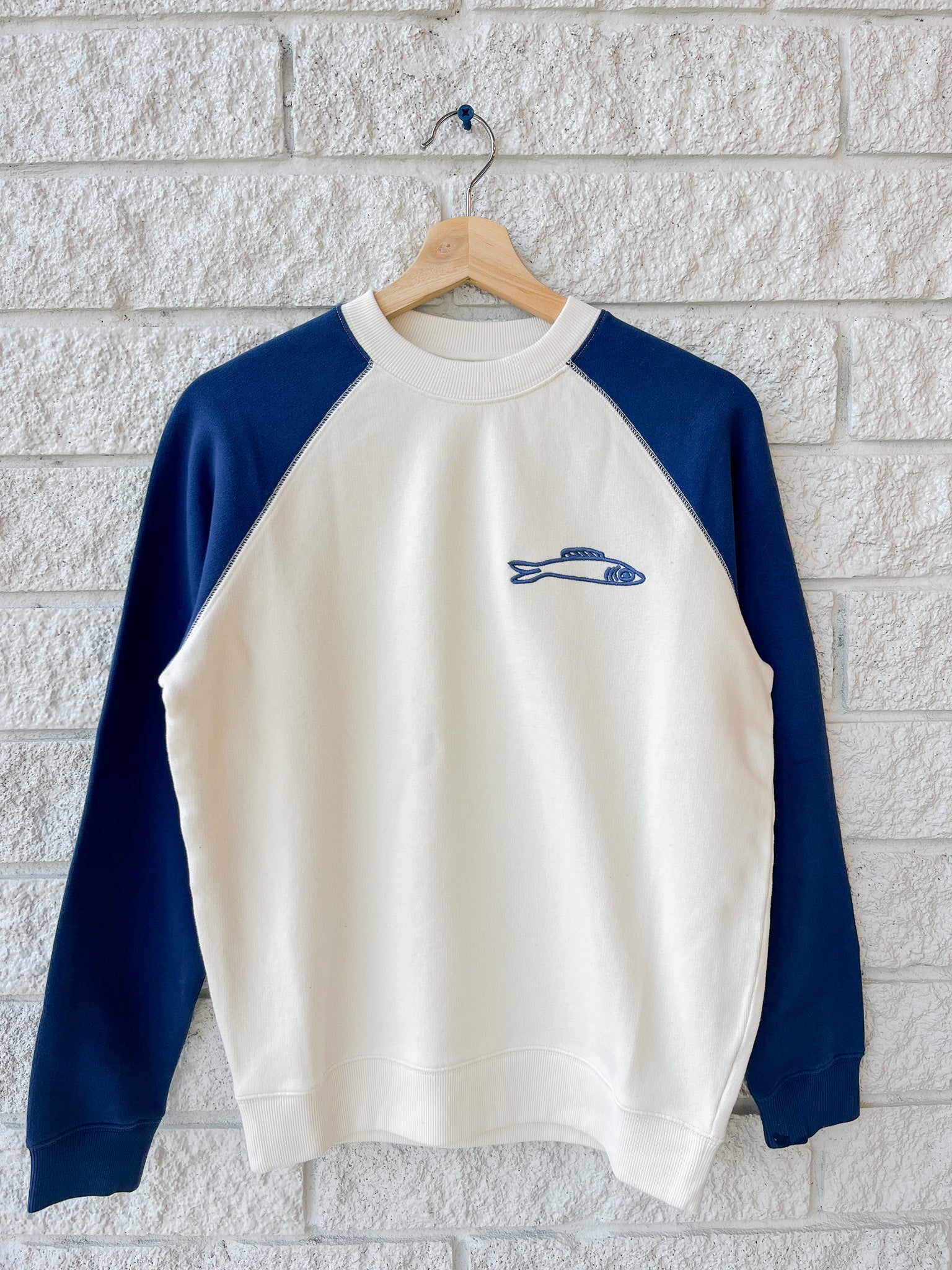 Sweatshirt- Embroidered Sardine
