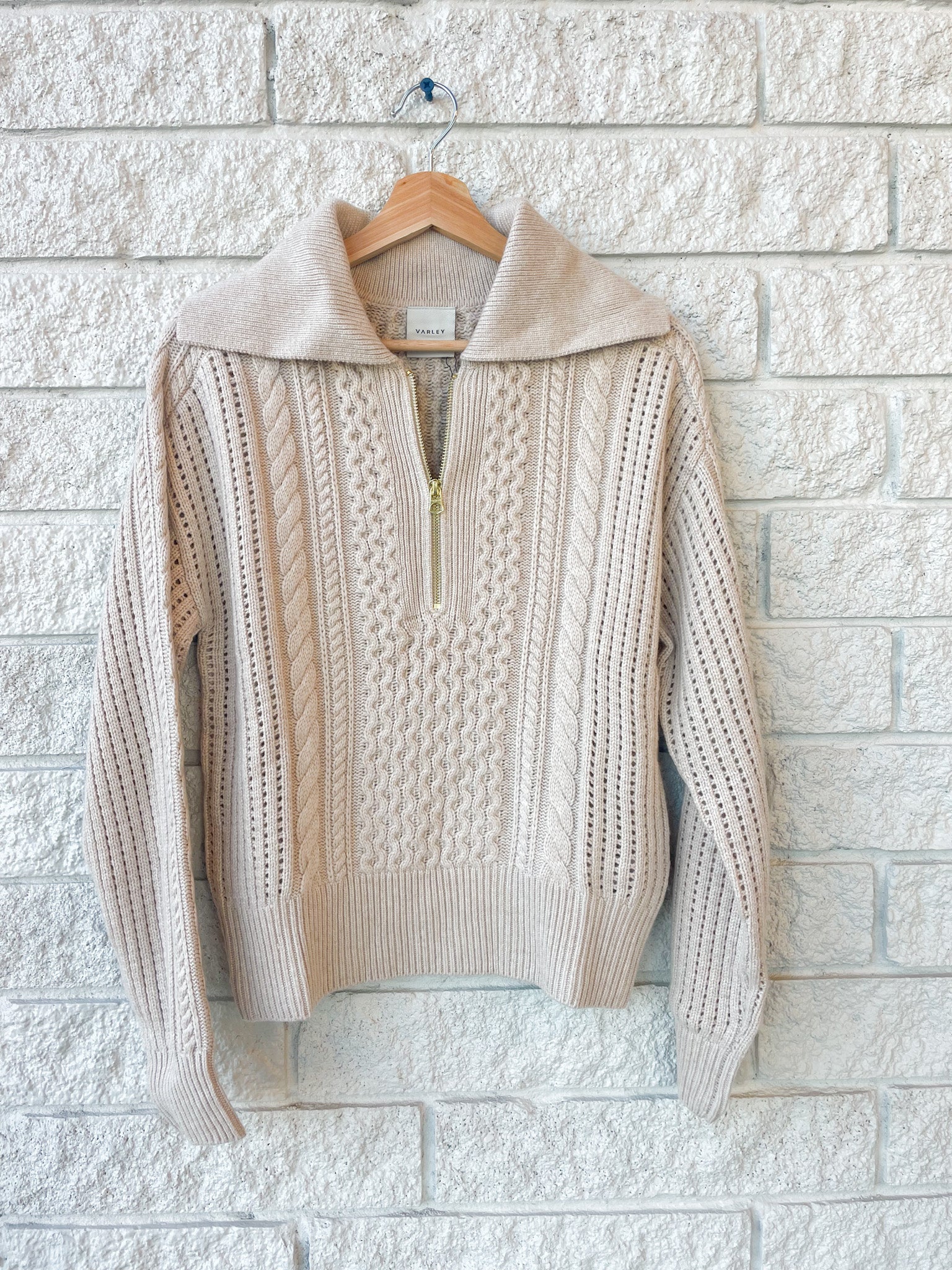 Camello Relaxed Cable Half Zip