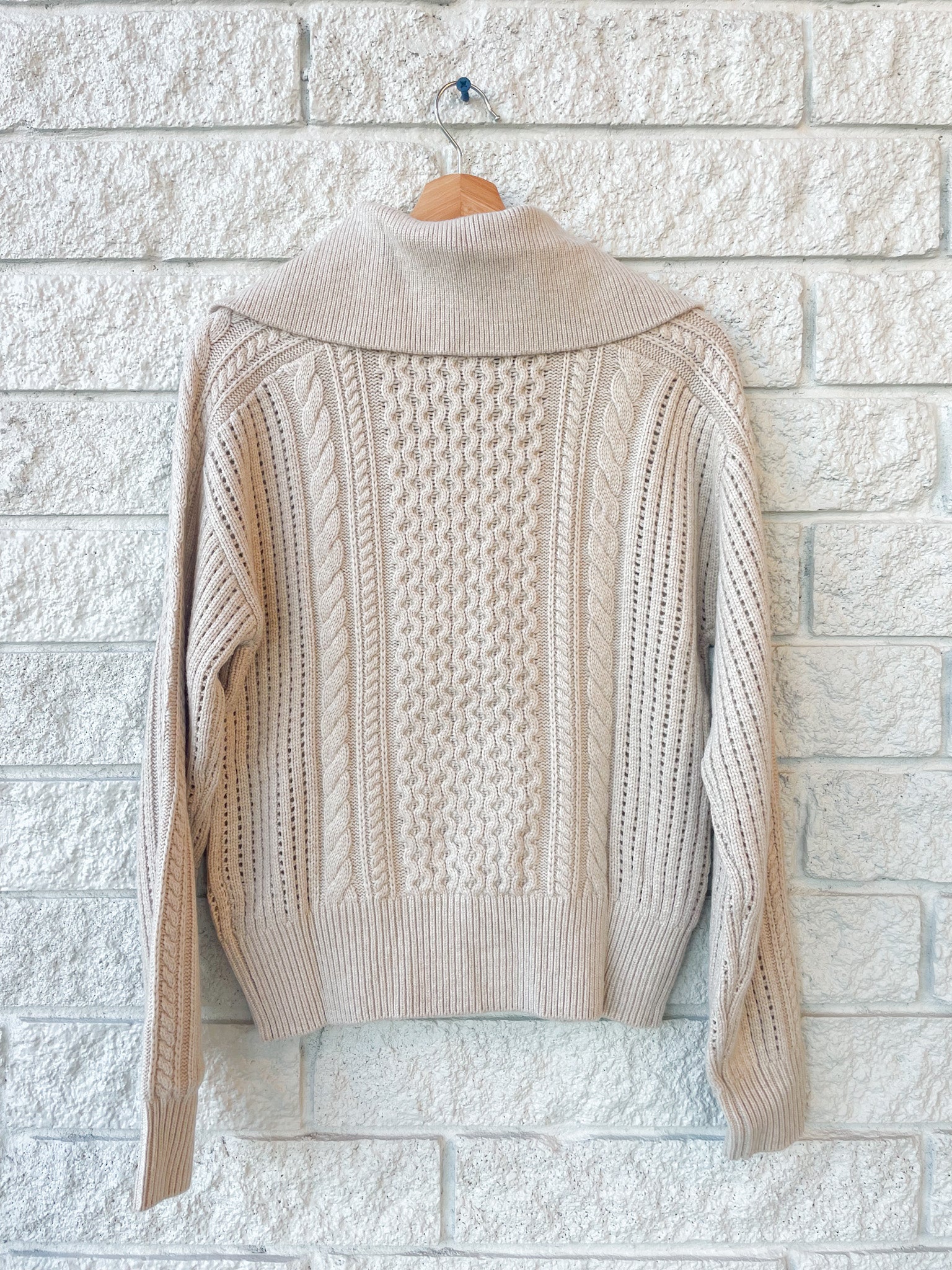 Camello Relaxed Cable Half Zip