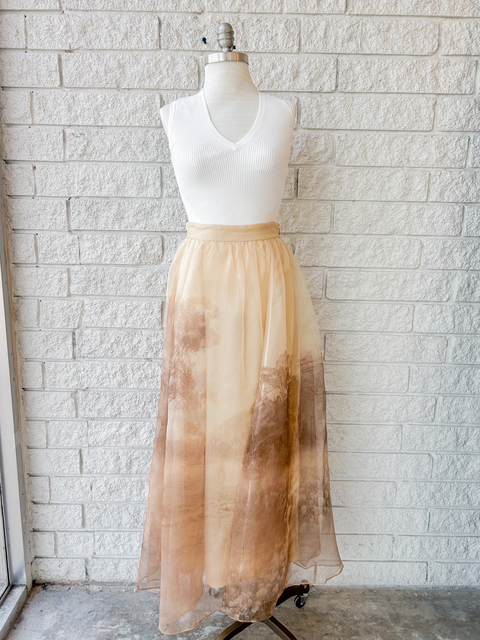 Memento Organza Maxi Skirt