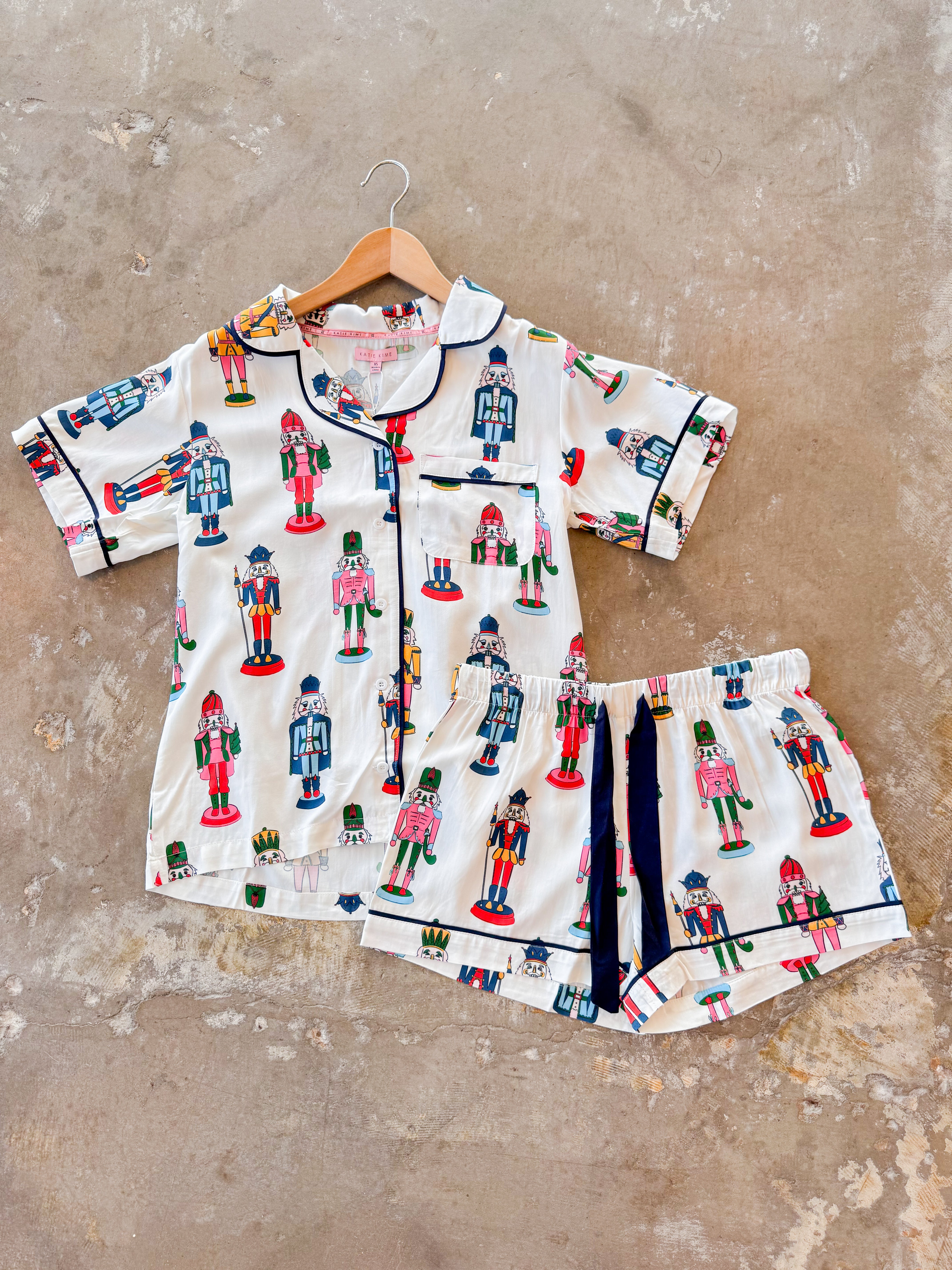 Holiday March Pajama Shorts Set
