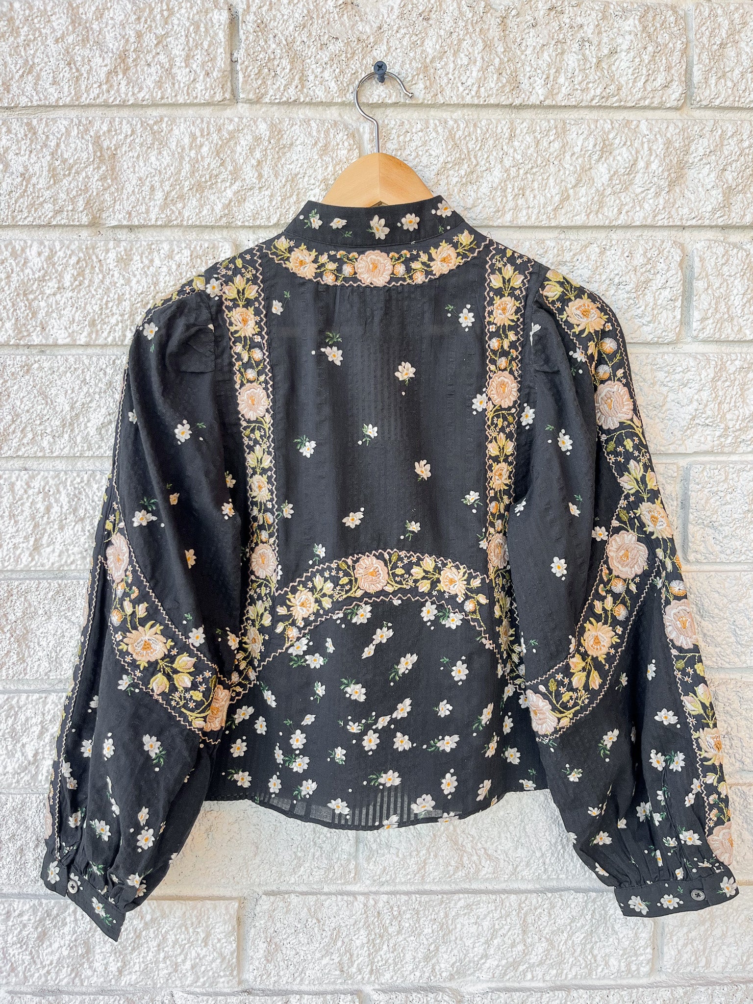 Elizabeth Print Long Sleeve Top