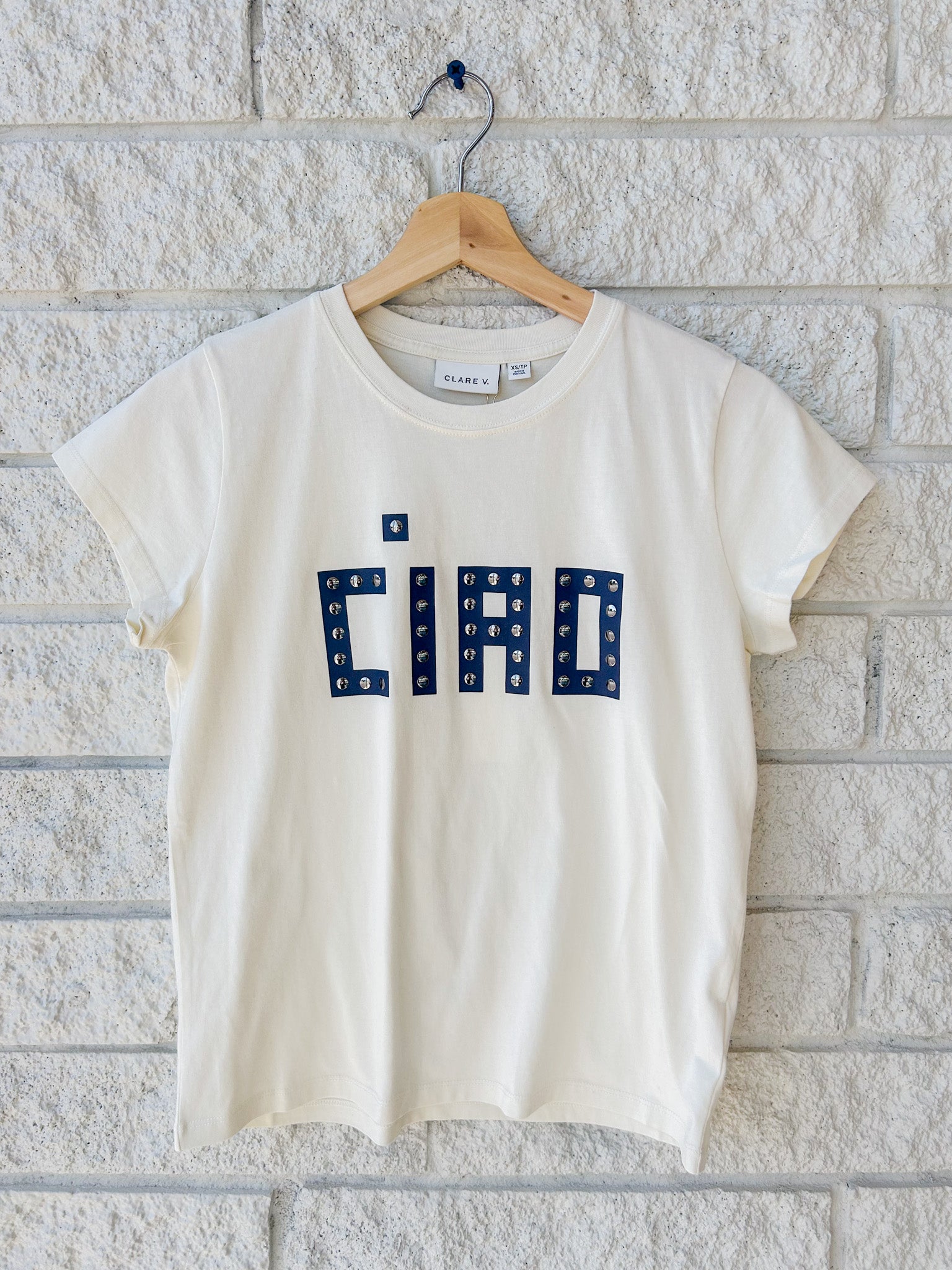 Classic Tee - Block Ciao w/ Studs