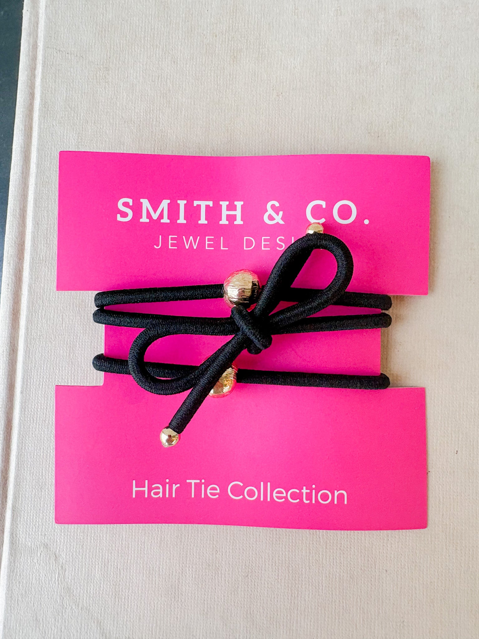 Ribbons & Bows Hair Tie Set- Onyx Black