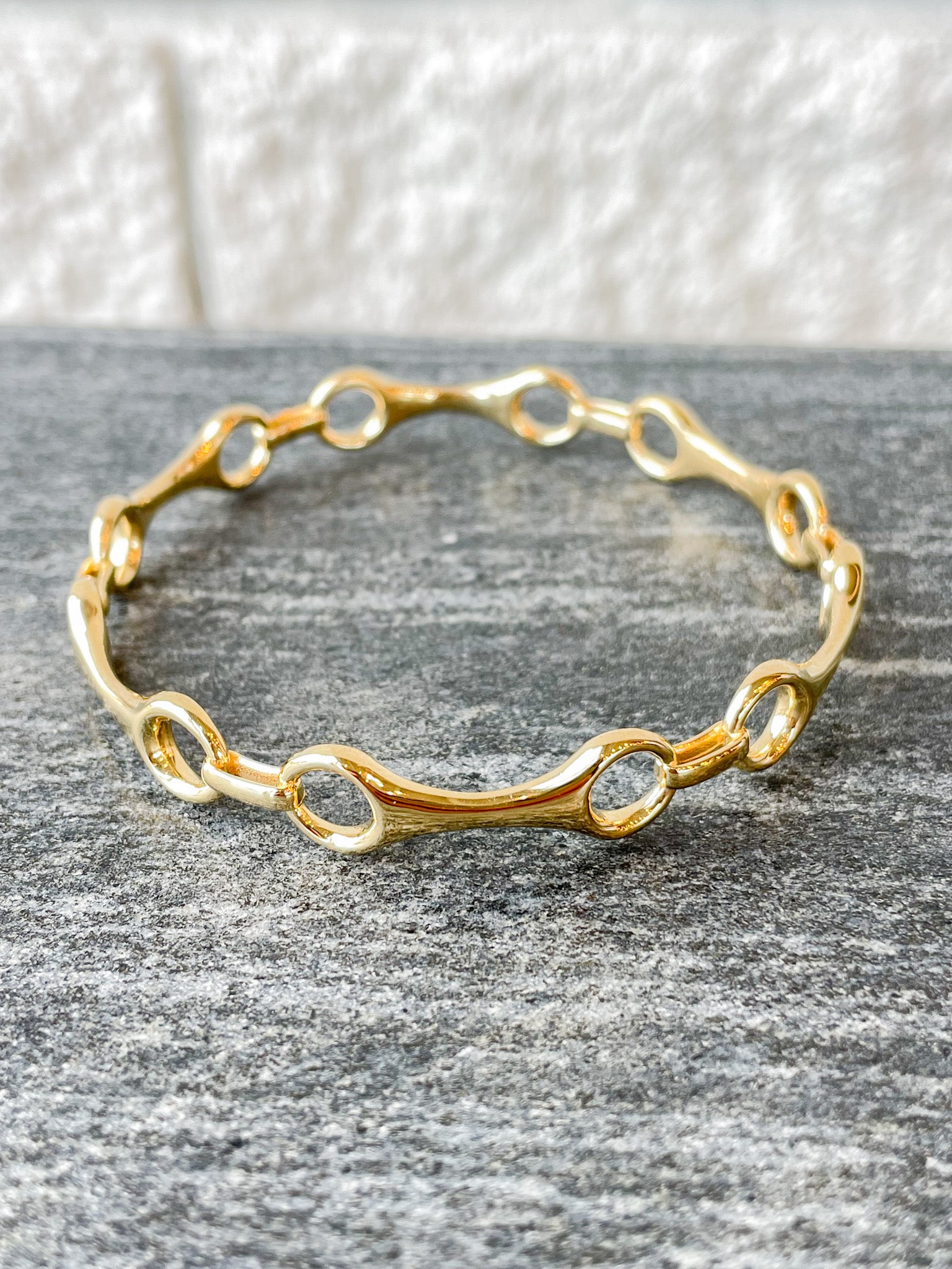 6 Linked Double Beam Bangle