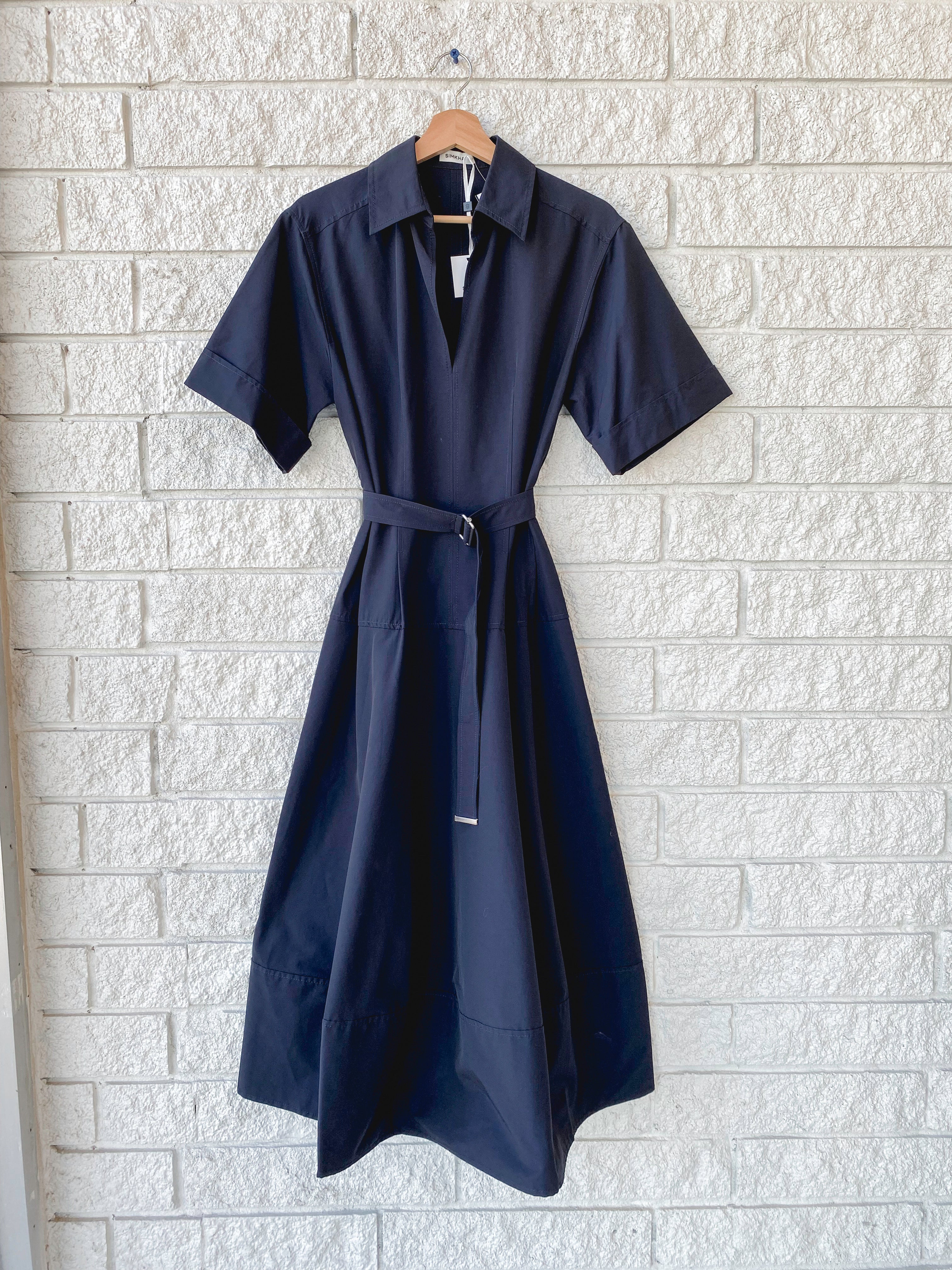 Deanna S/S Belted Midi Dress