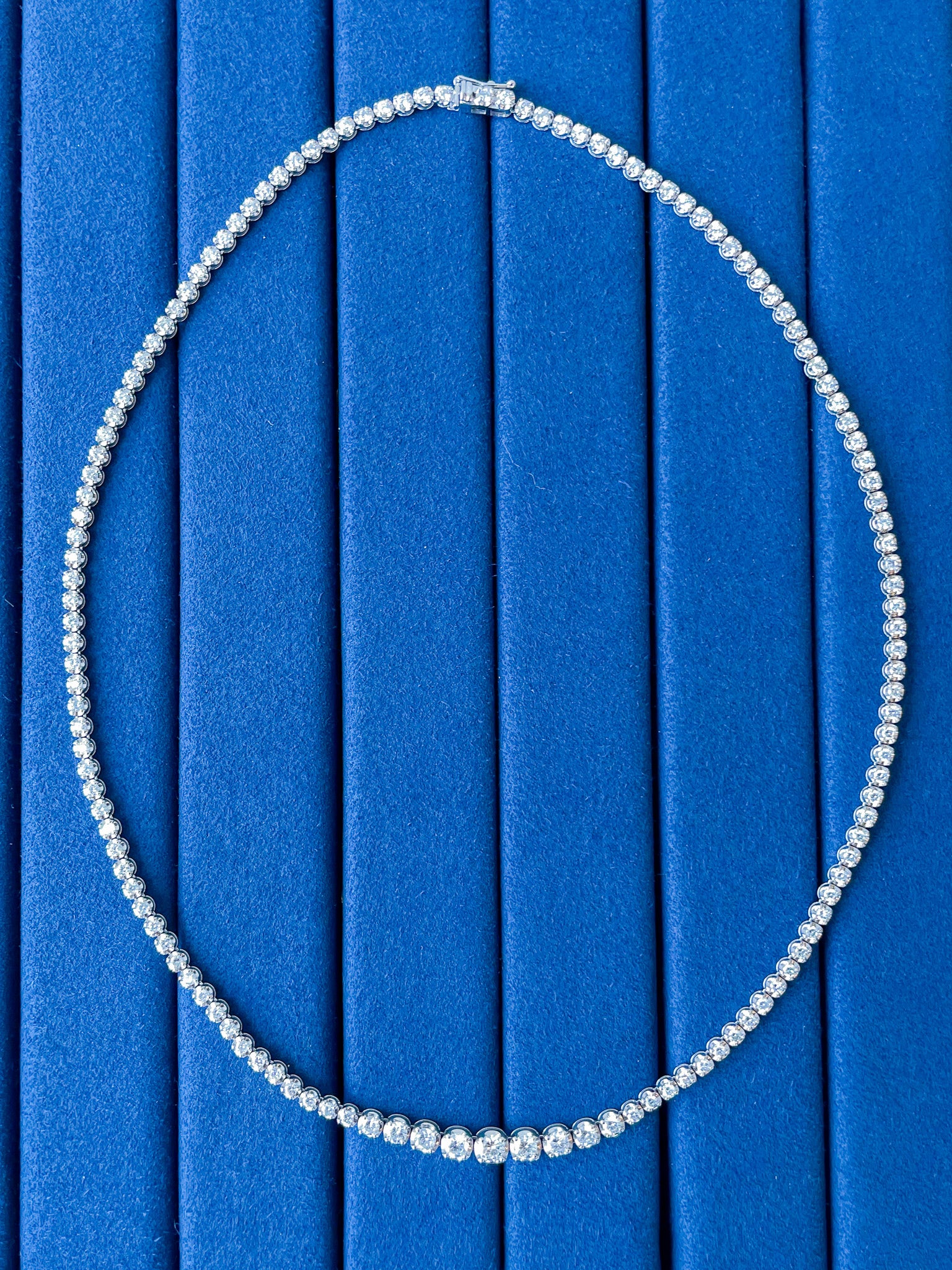 Ascending Tennis Necklace