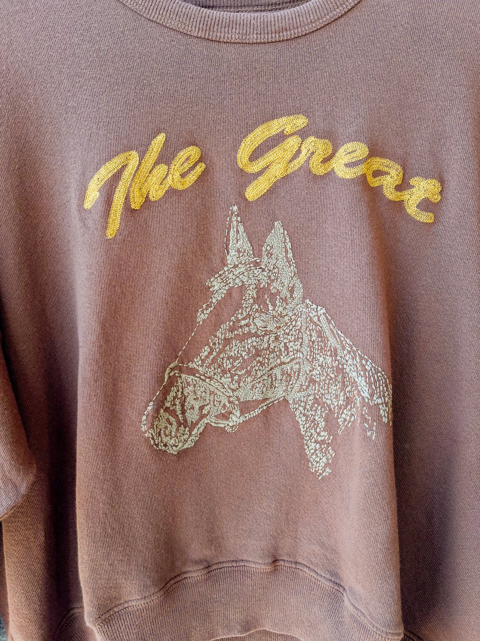 The Teammate Sweatshirt W/ Horse Embroidery