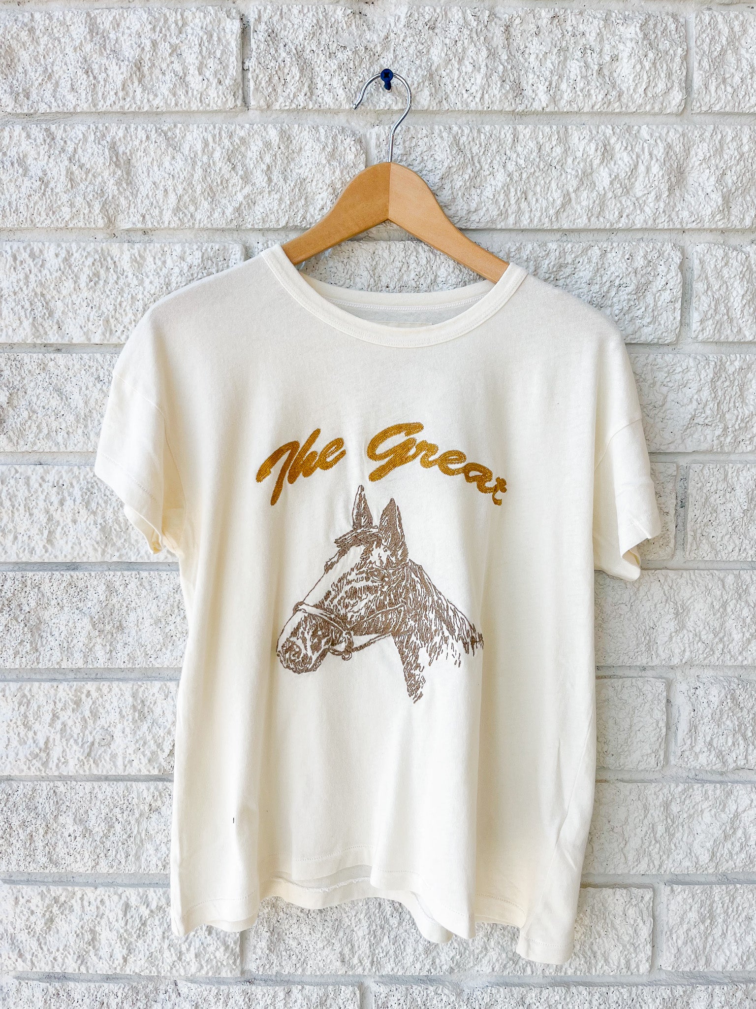 The Boxy Crew W/ Horse Embroidery