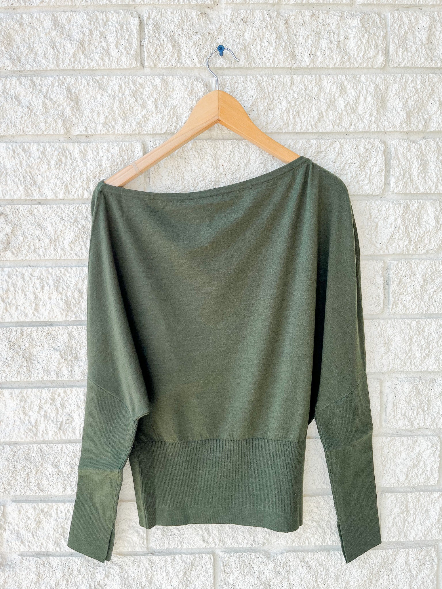 Lavina Draped Off shoulder Sweater