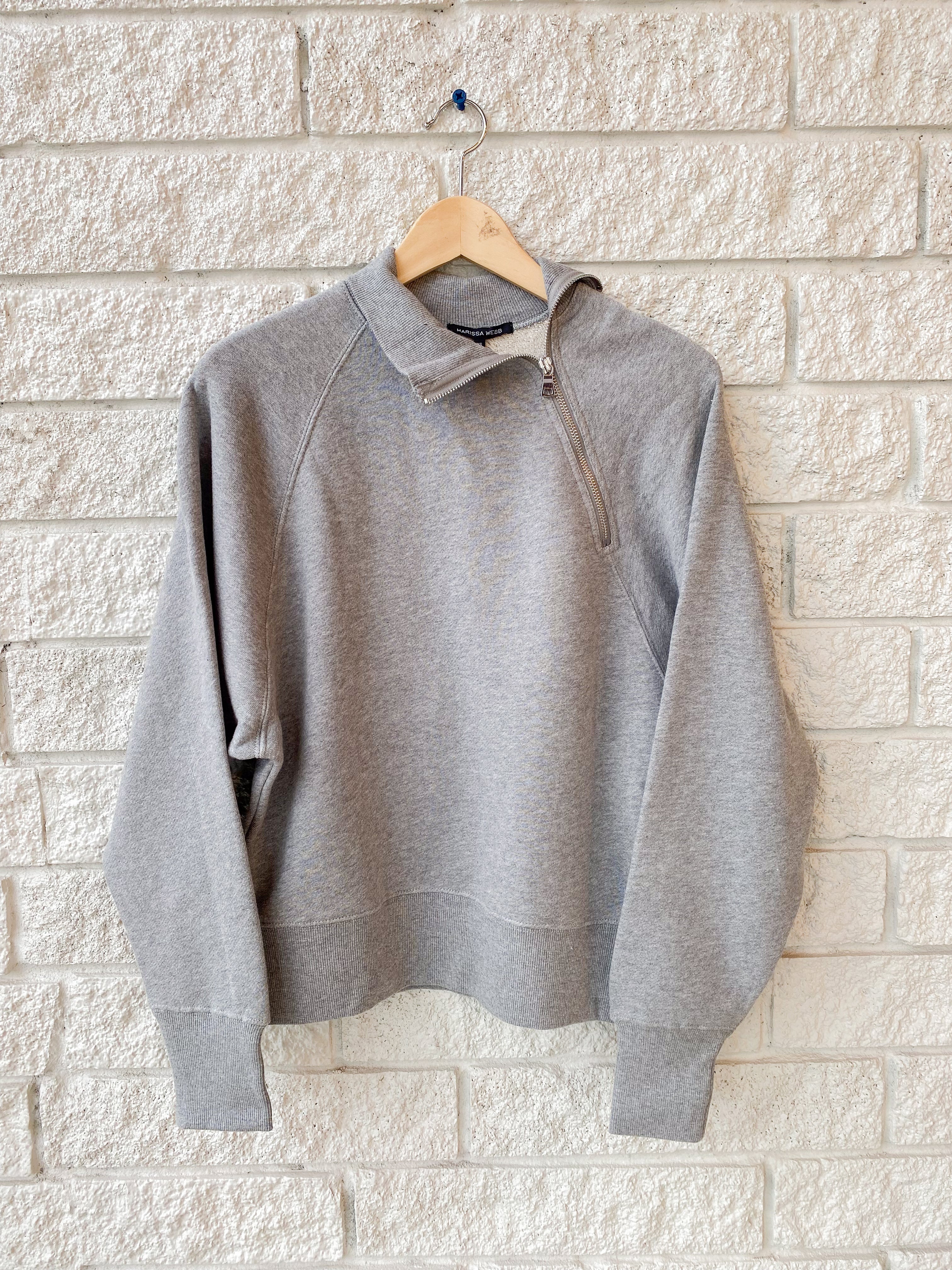 Zip up funnel store neck sweatshirt