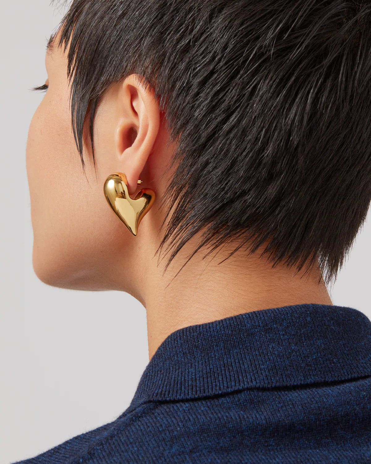 Art heart Puff Earrings