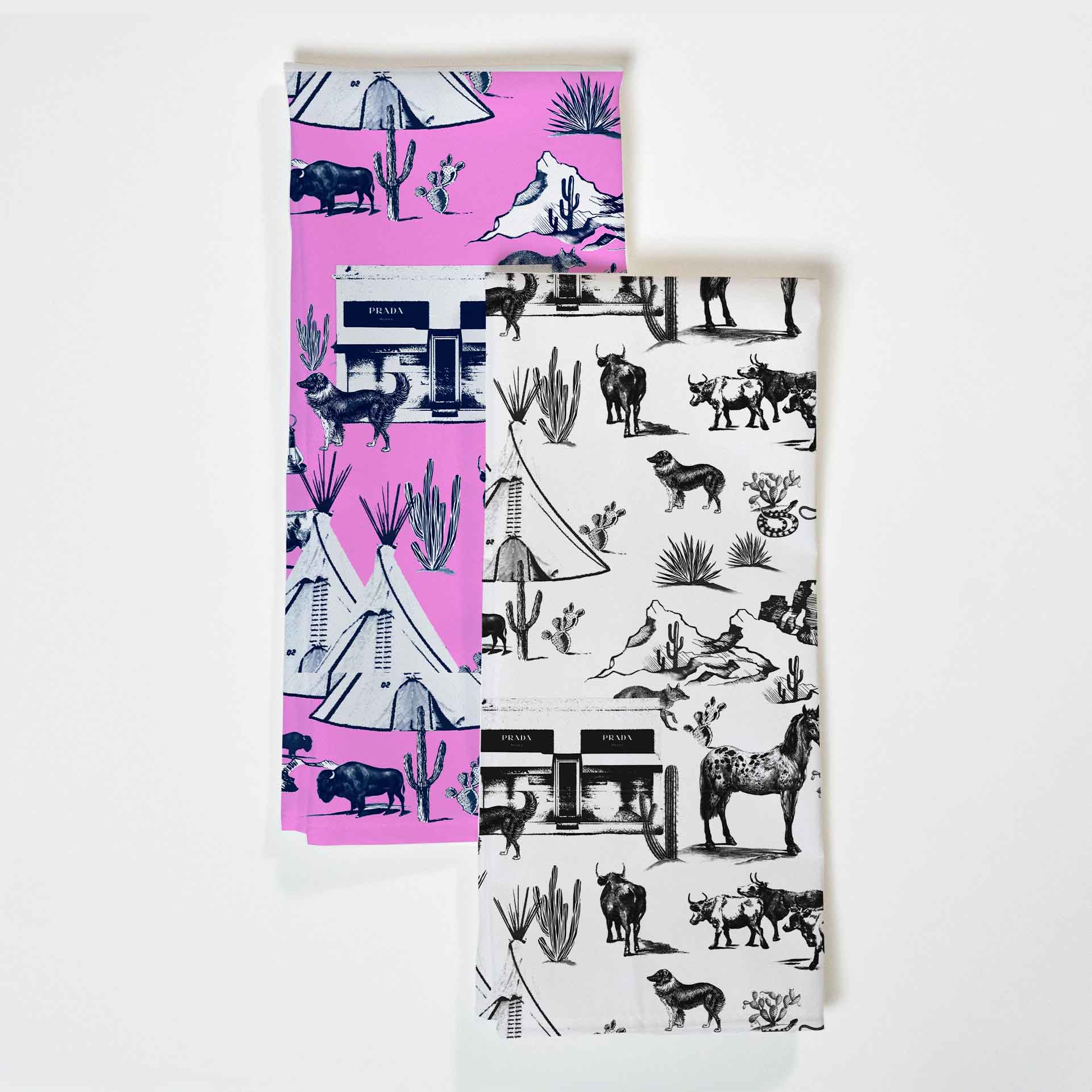 Marfa Toile Tea Towel Set