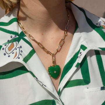 Malene Jade Clip Necklace