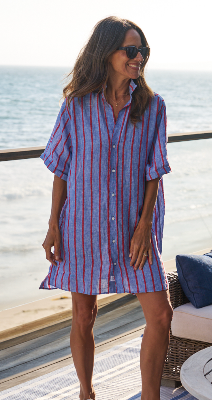 Rosemary Short-Sleeve Shirtdress