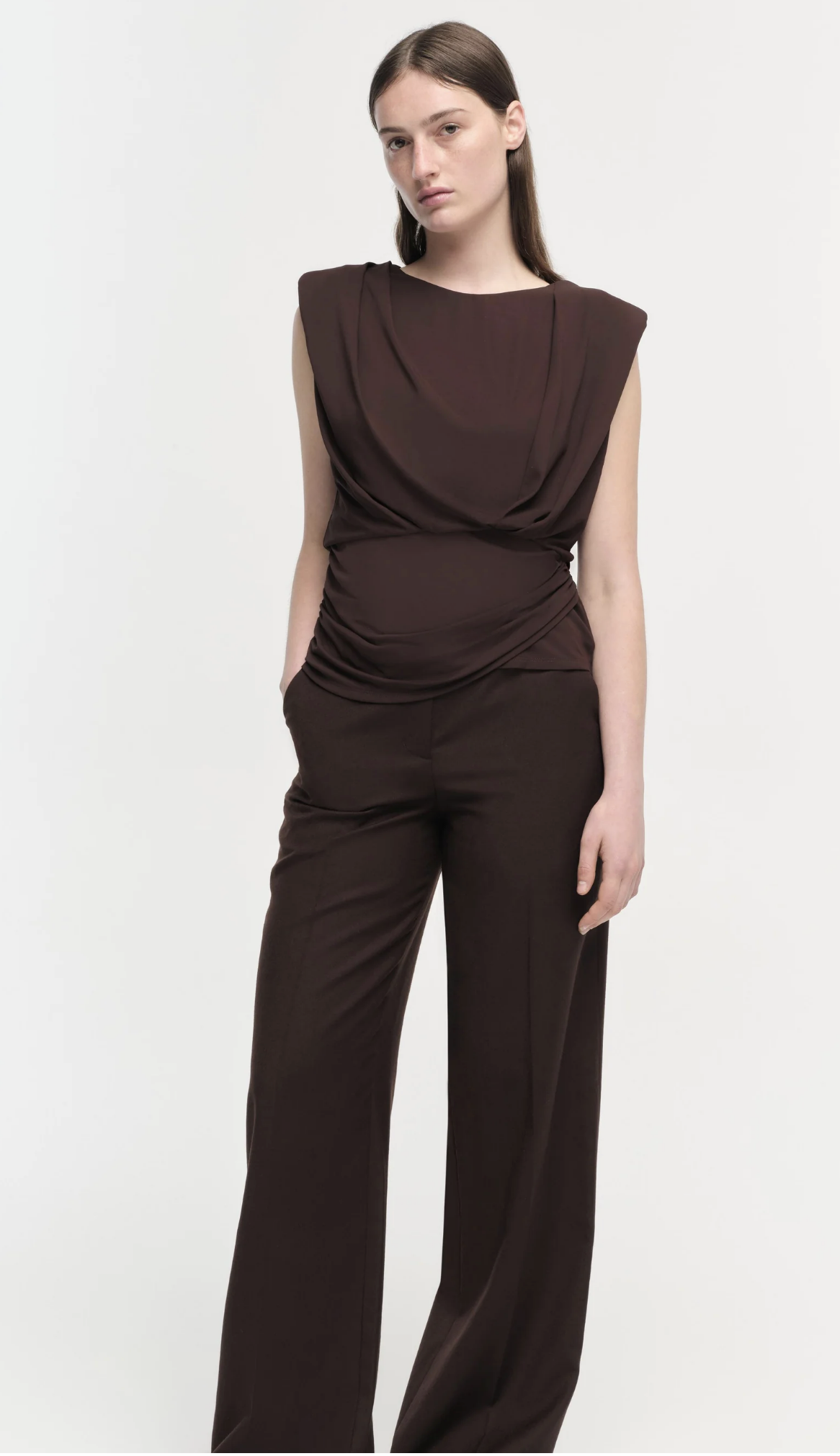 Daton S/L Draped Top