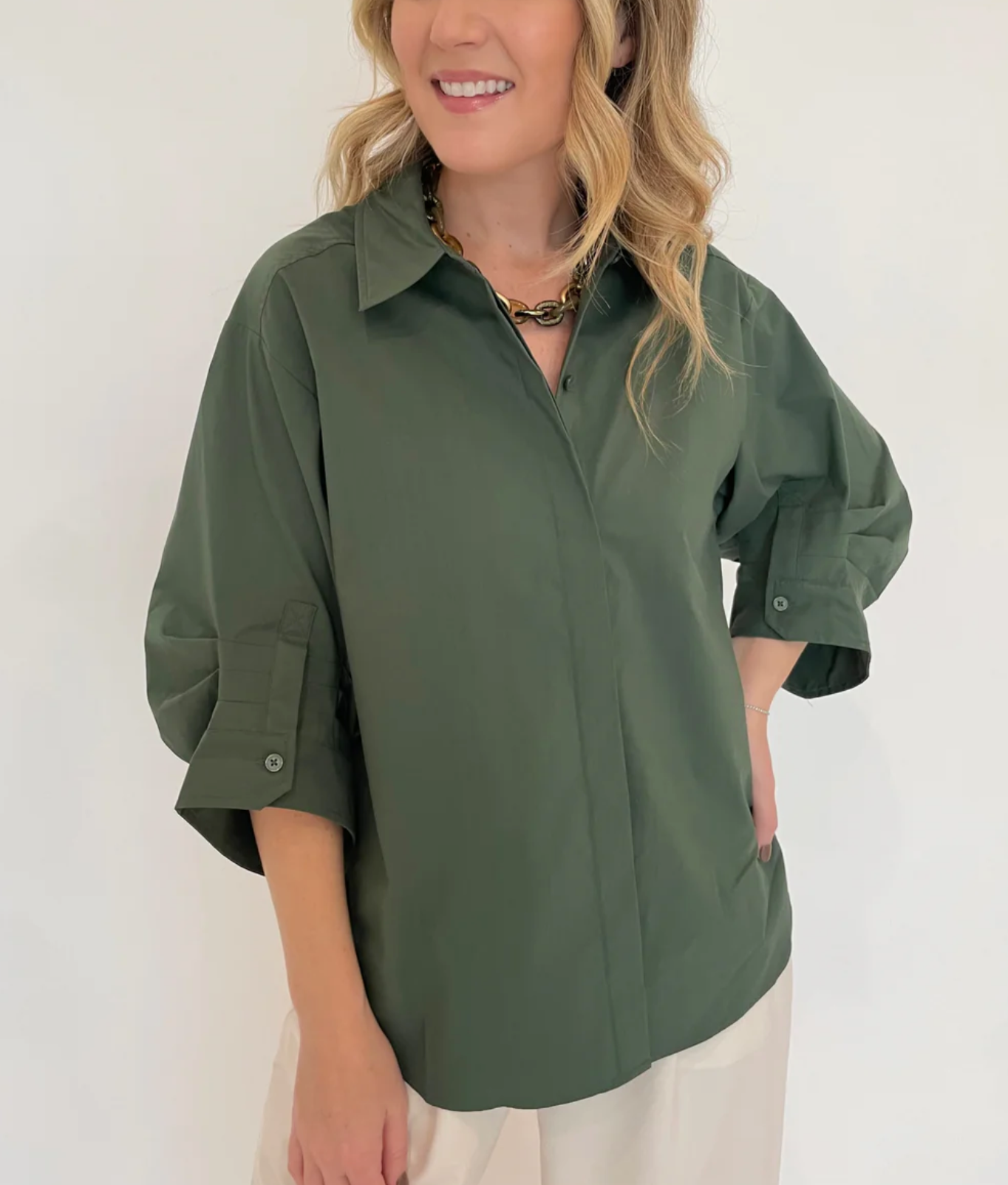 Gemma Three Quarter Sleeve Shirt