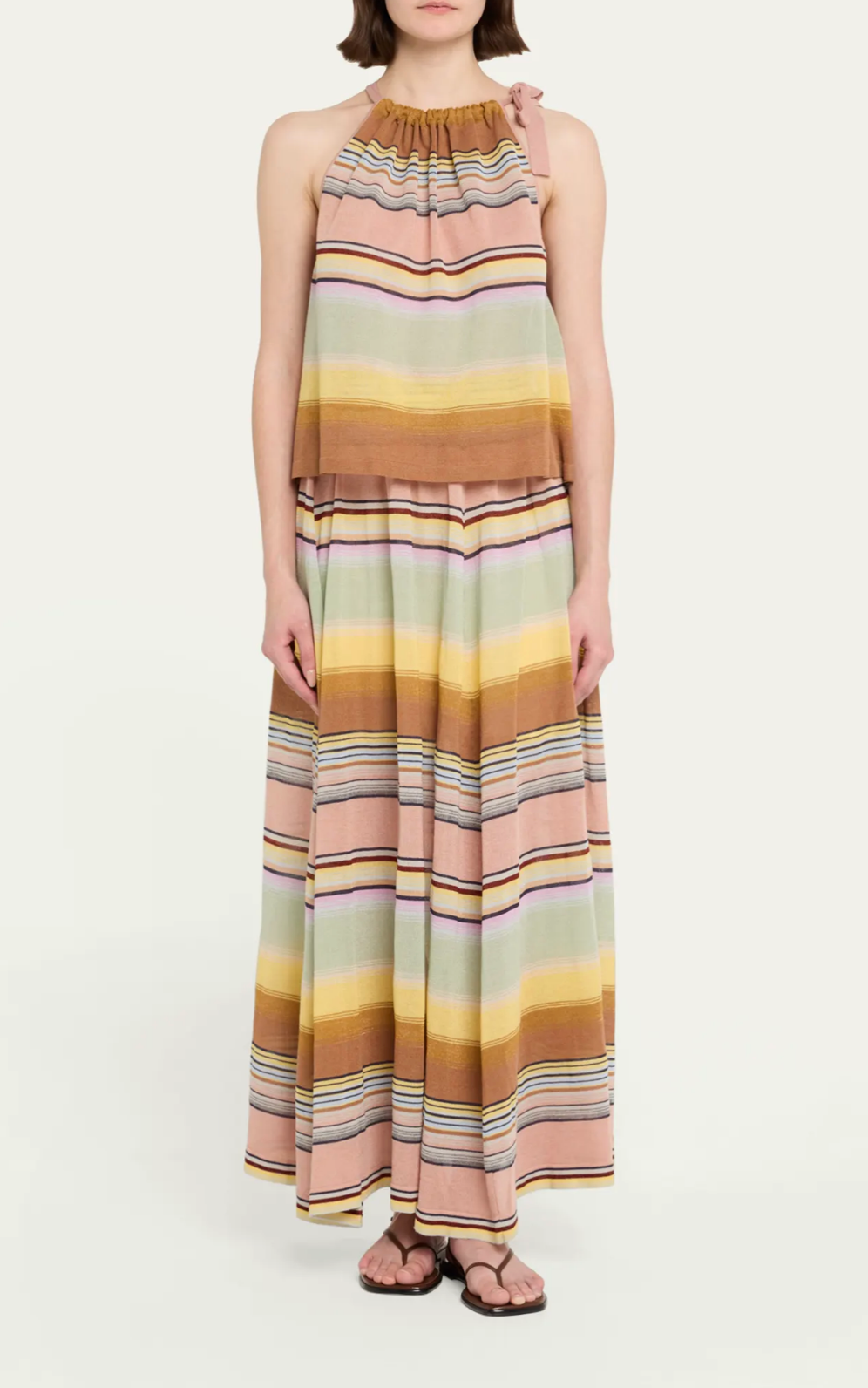Coco Stripe Circle Skirt