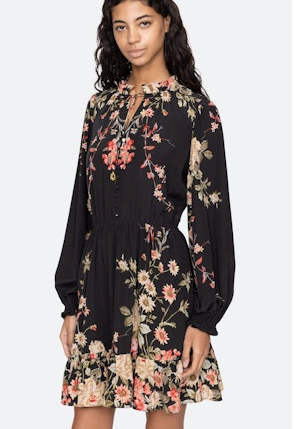 Jolie Print Sleeve Mini Dress