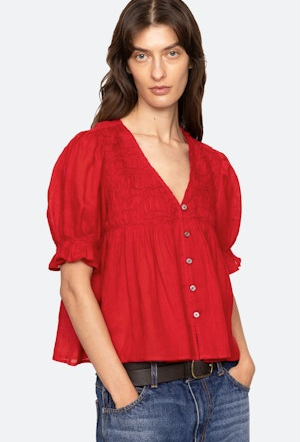 Imogen Solid S/SLV Top