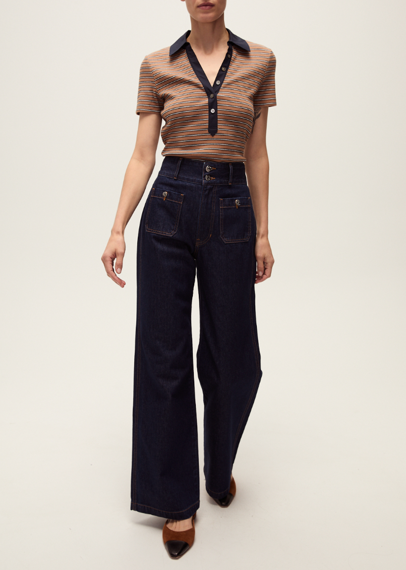 Taylor High Rise Wide Leg Jean