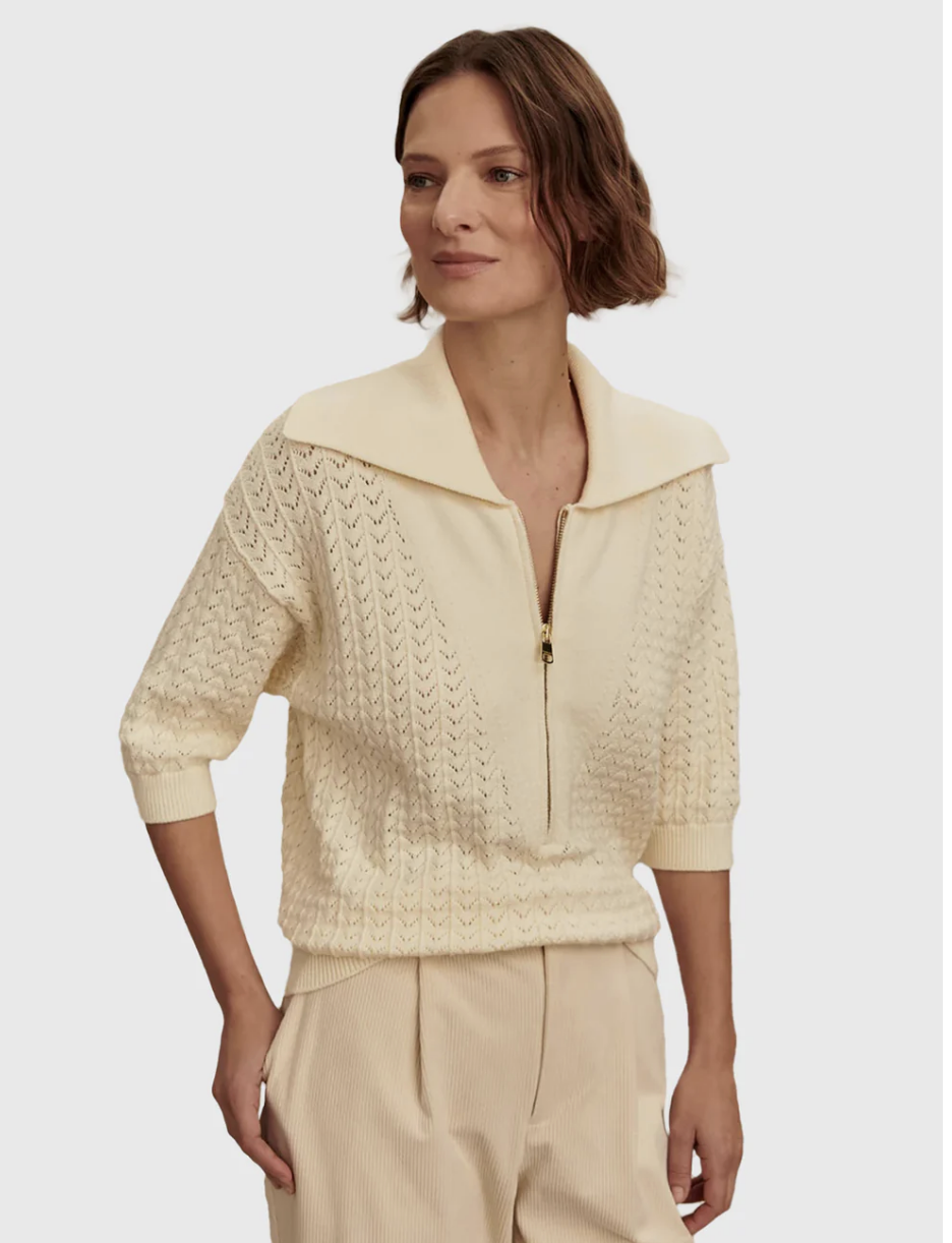 Arney Half Zip Knit Polo