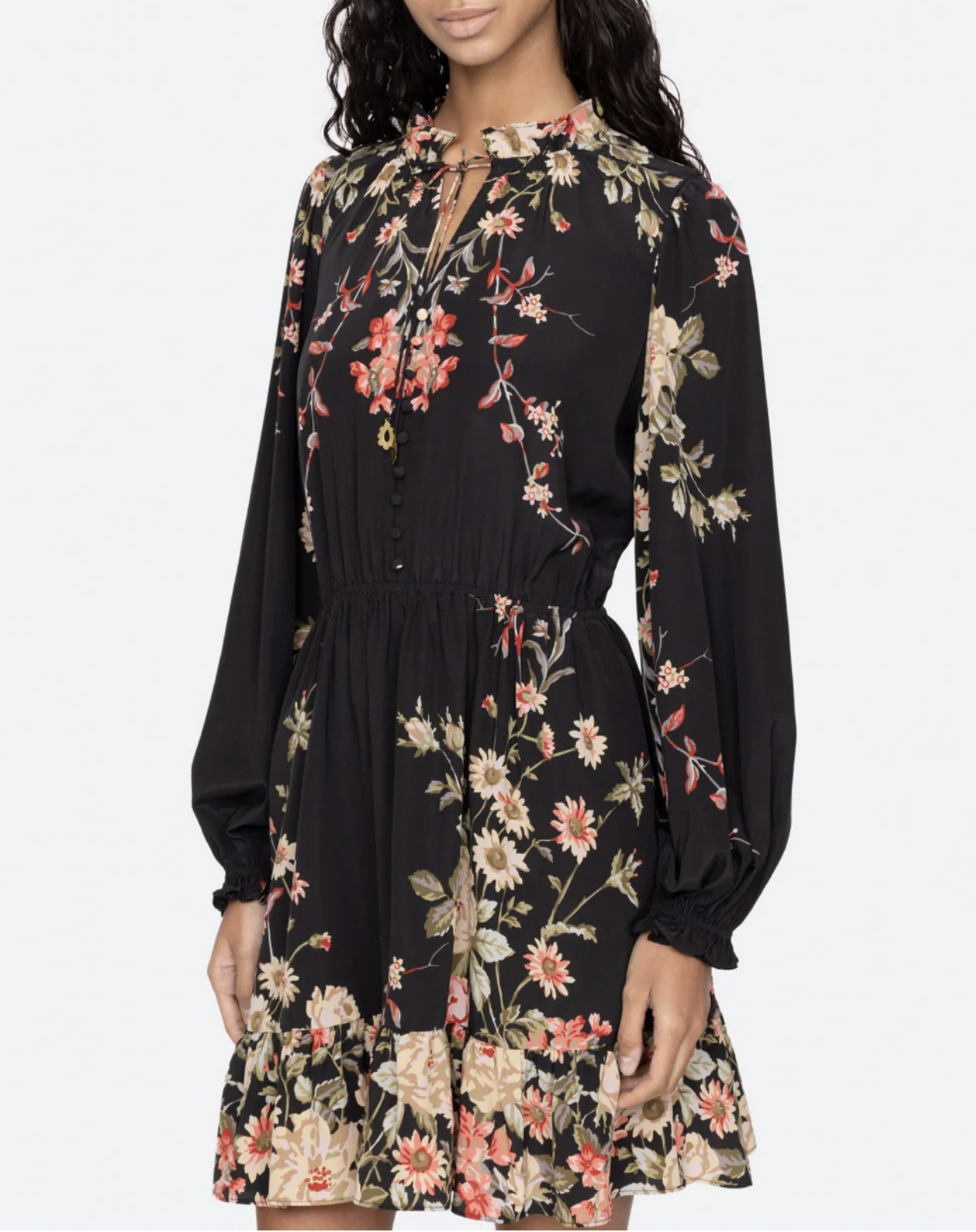 Jolie Print Sleeve Mini Dress