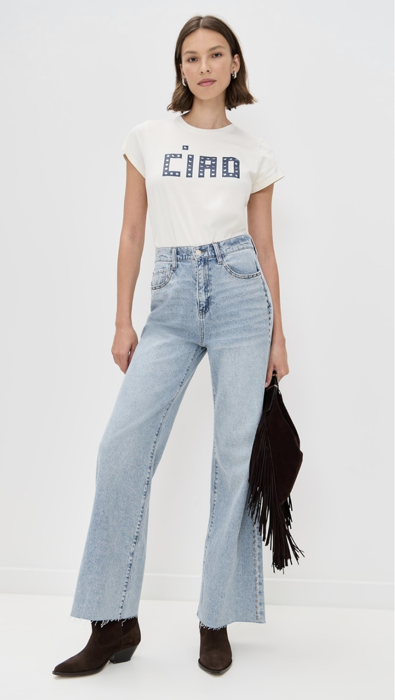 Classic Tee - Block Ciao w/ Studs