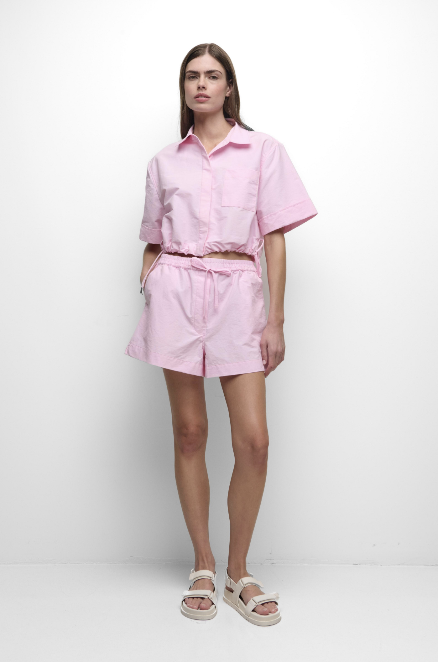 Ryett Short Sleeve Cropped Shirt